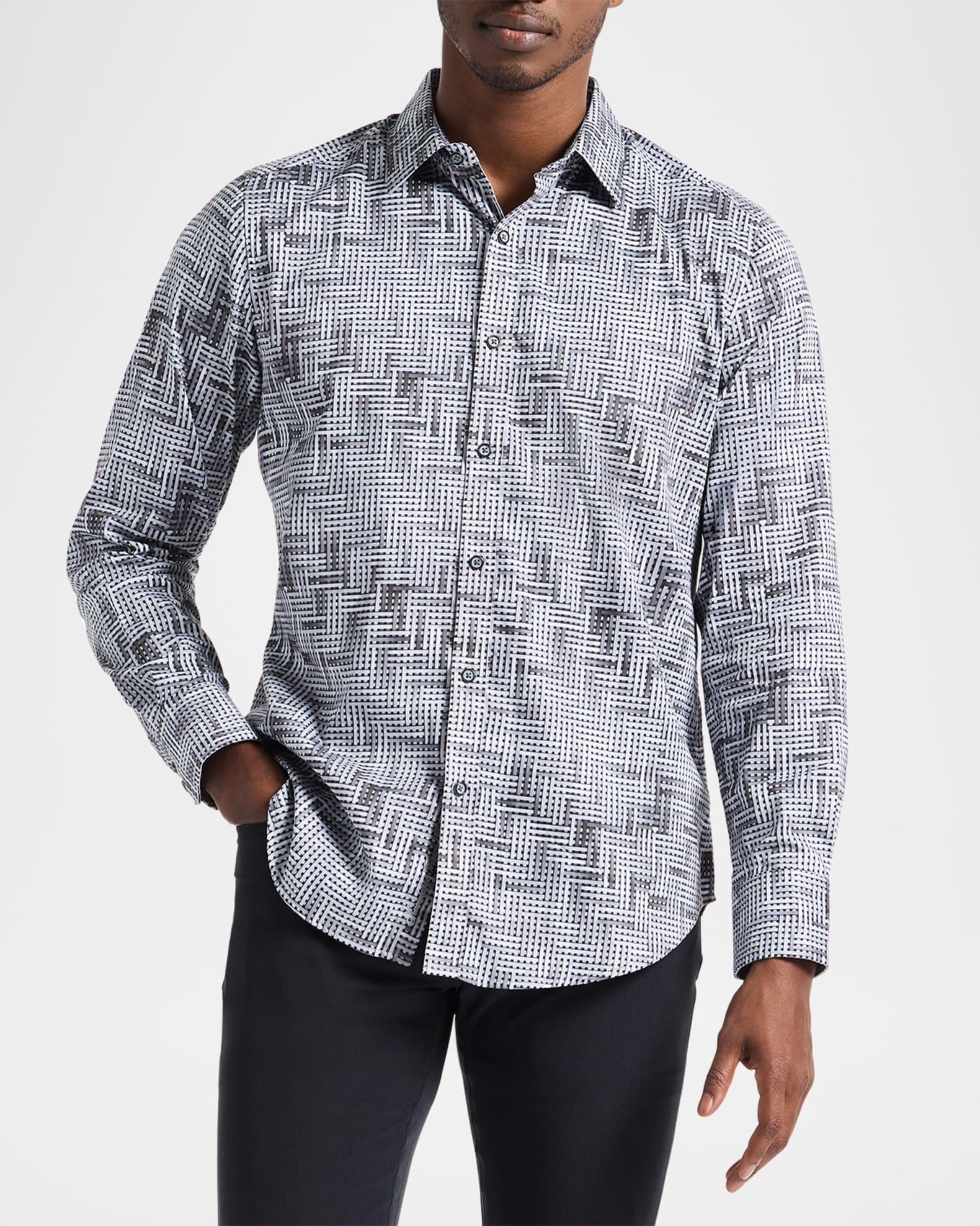 Men's Berkley Basketweave Stretch Sport Shirt Product Image