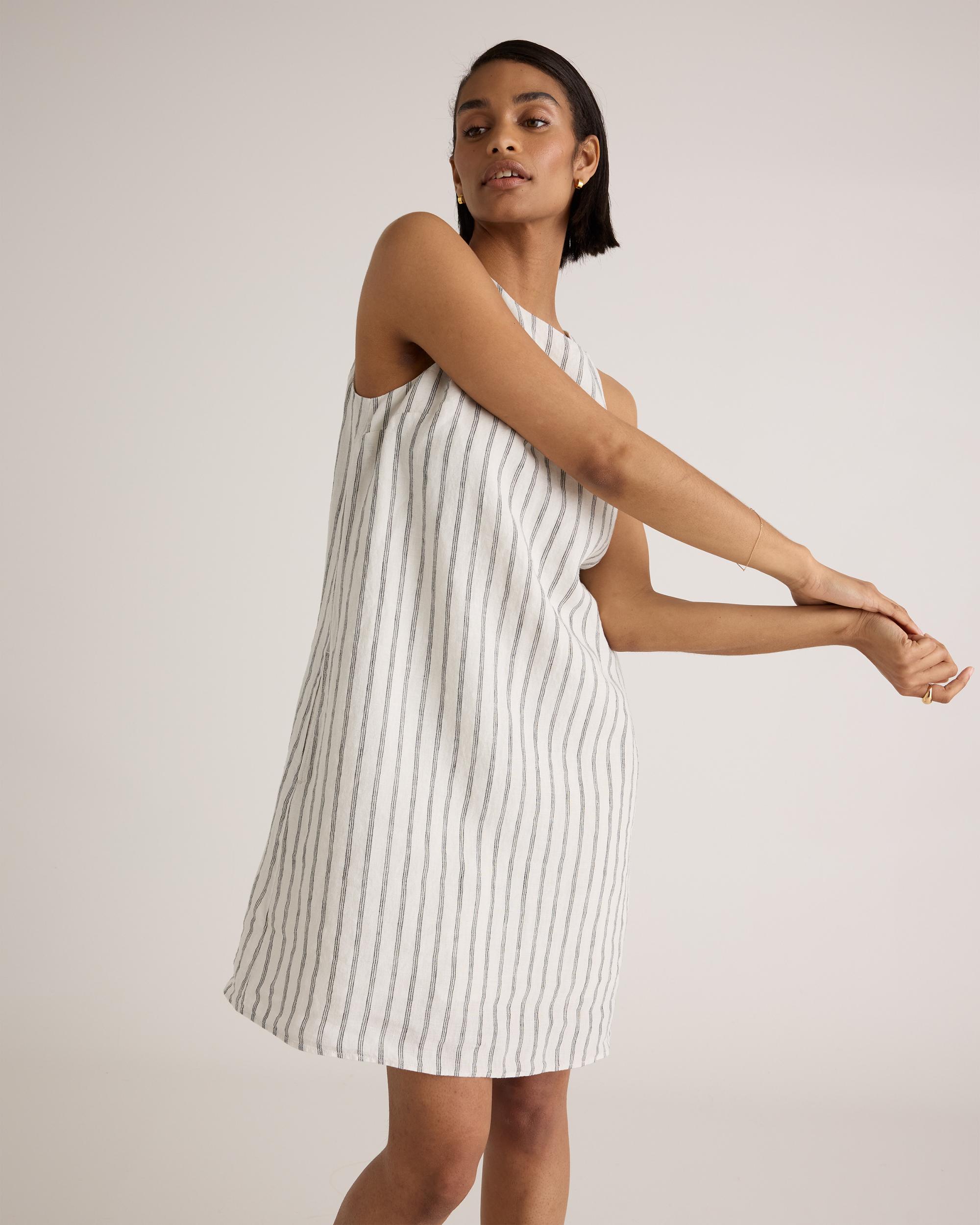 Quince | Women's 100% European Linen Tank Top Mini Dress Size XS Product Image