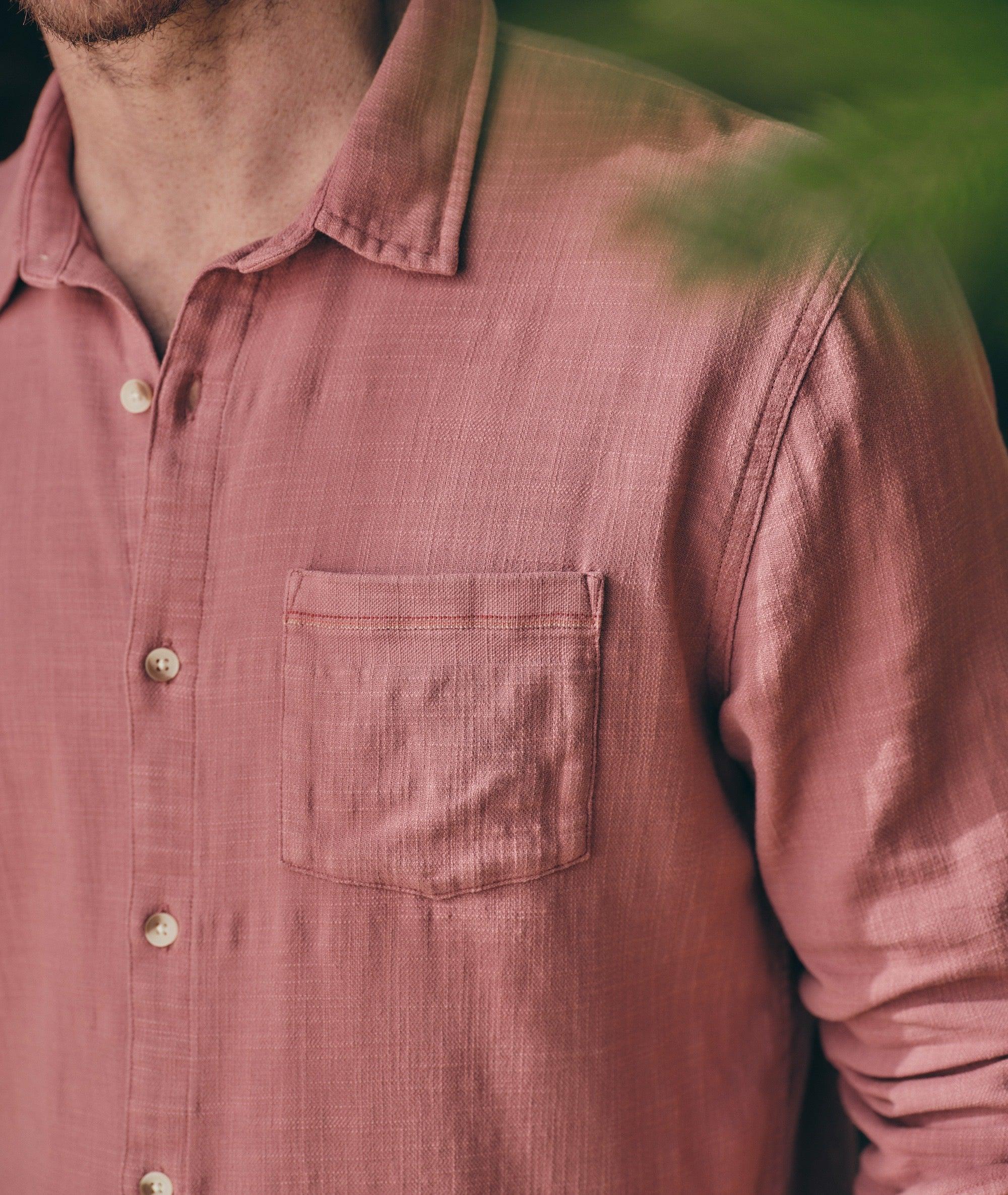 Stretch Selvage Embroidered Resort Shirt Product Image