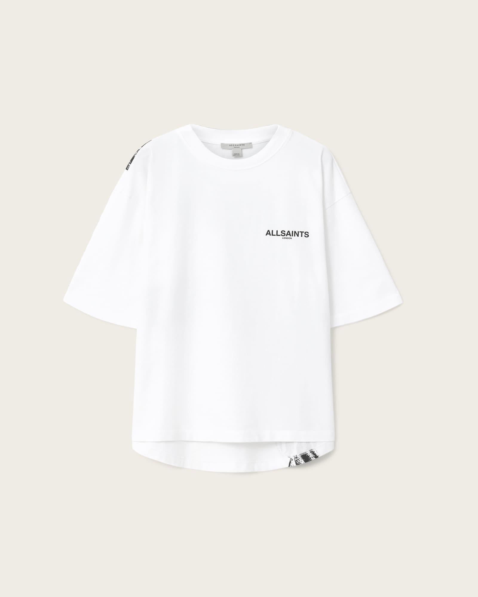 Swoop Amelie Oversized T-Shirt Optic White | ALLSAINTS US Product Image