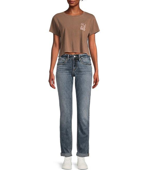 Roxy Graphic Short Sleeve Cropped Graphic T-Shirt Product Image