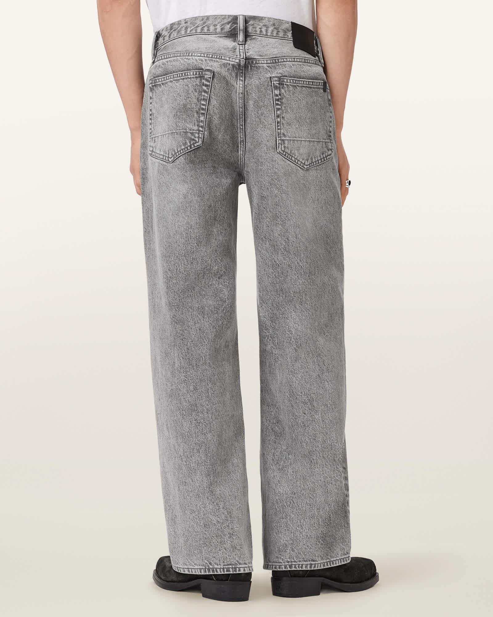 Lenny Wide Leg Denim Jeans Washed Grey | ALLSAINTS US Product Image