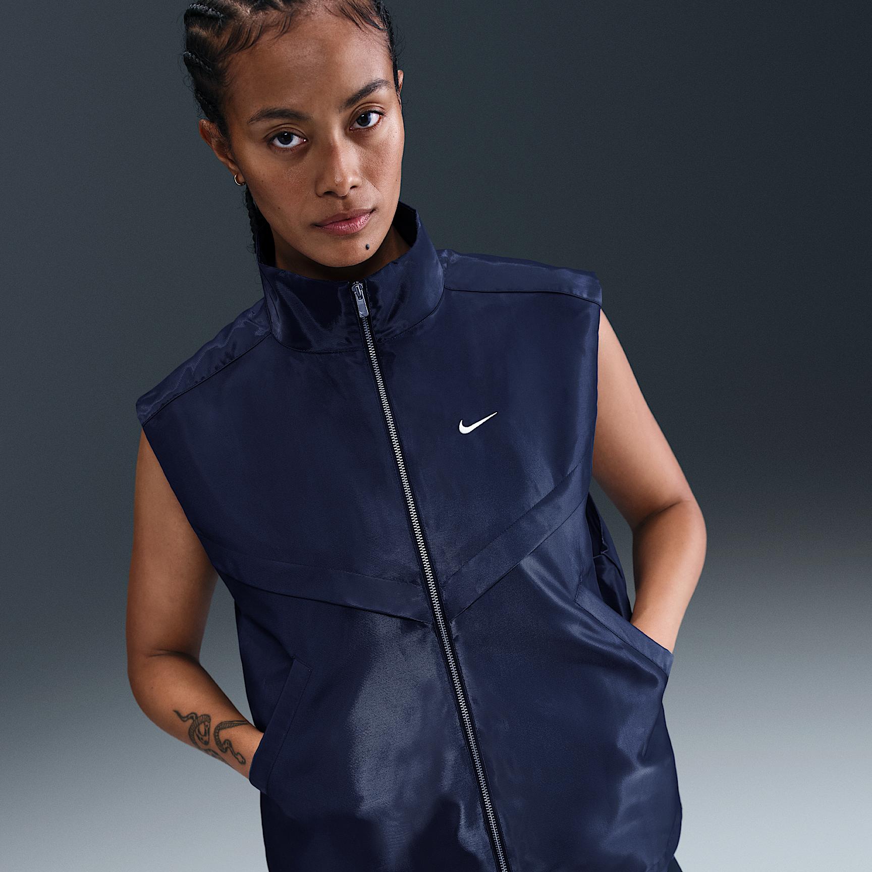 Womens Nike Sportswear Windrunner Shine Vest | HV2472-010 Product Image