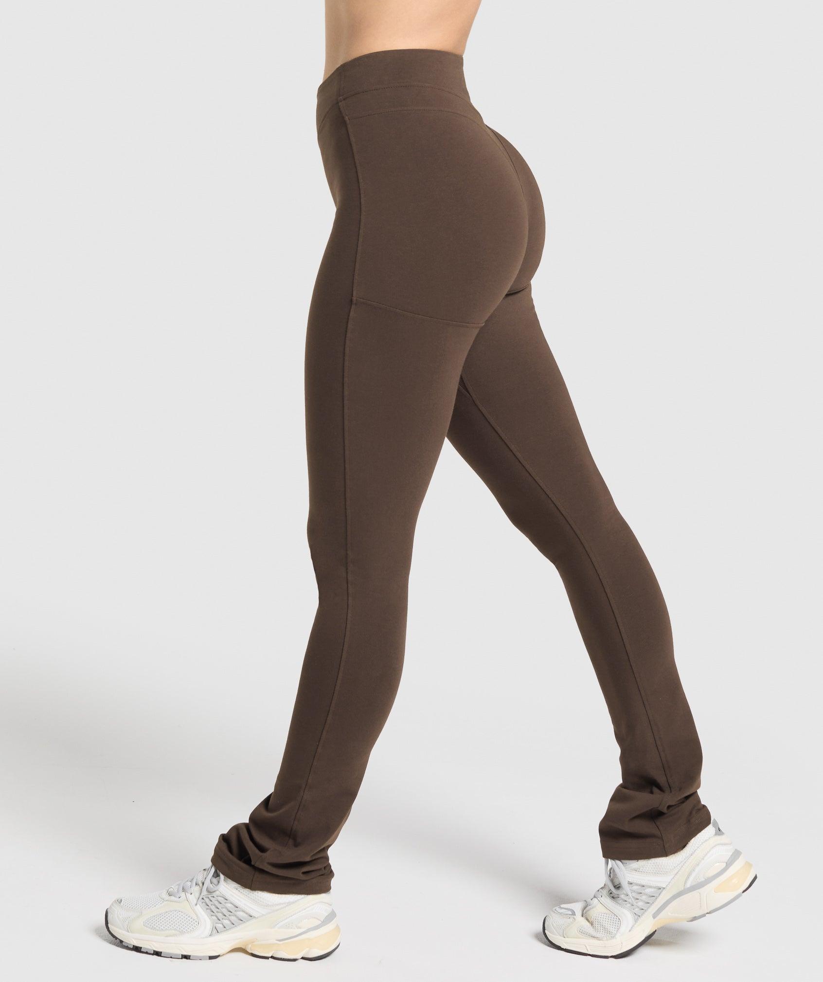 Gymshark Rest Day Bootcut Leggings - Archive Brown Female Product Image