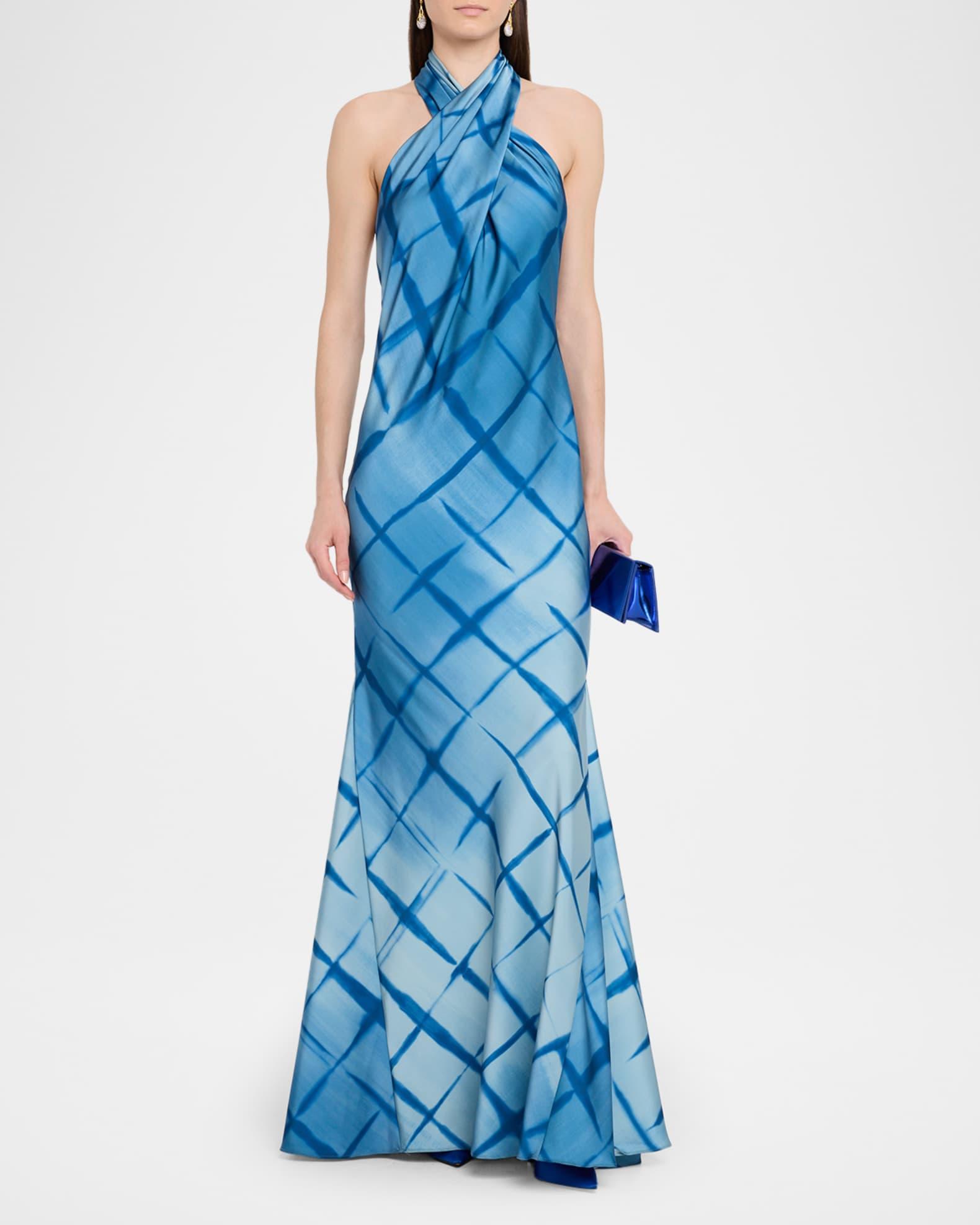 Corinne Backless Satin Mermaid Gown Product Image