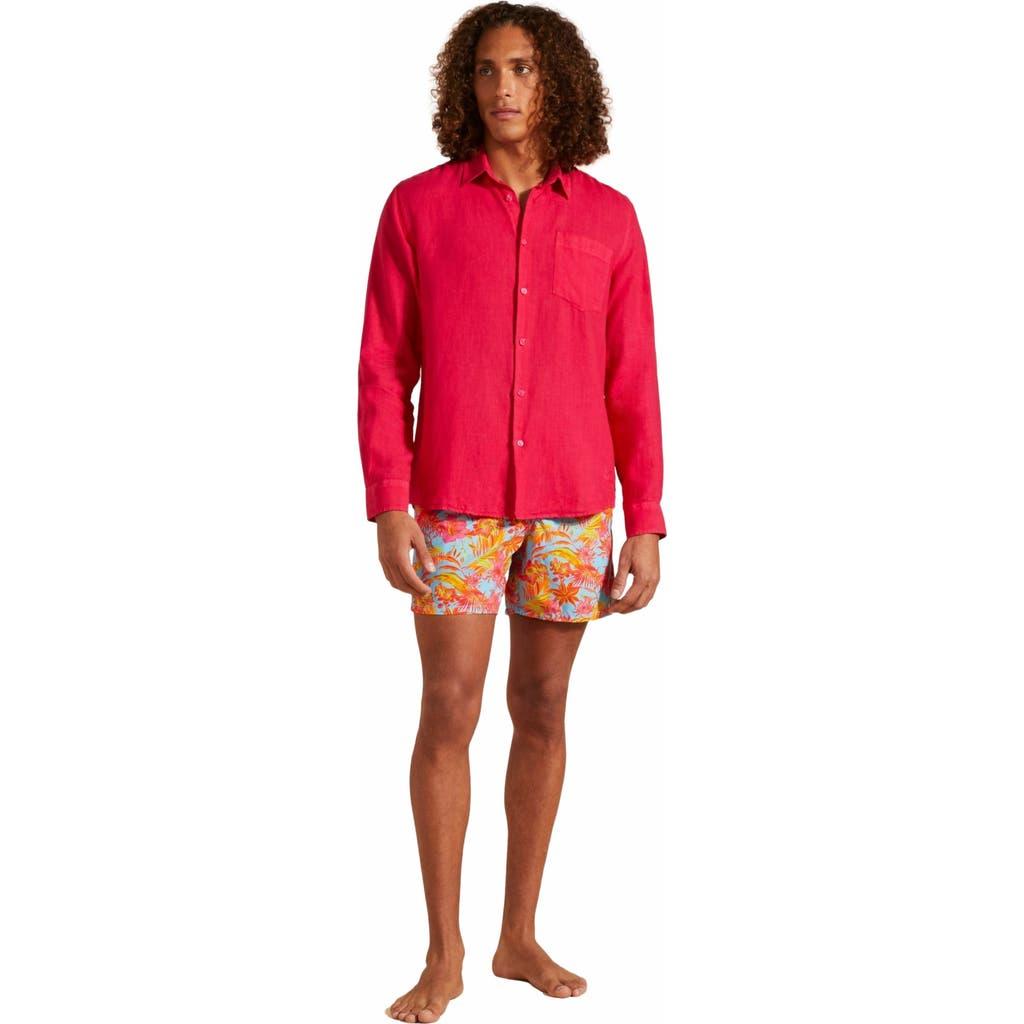 Vilebrequin Men's Solid Linen Shirt Product Image