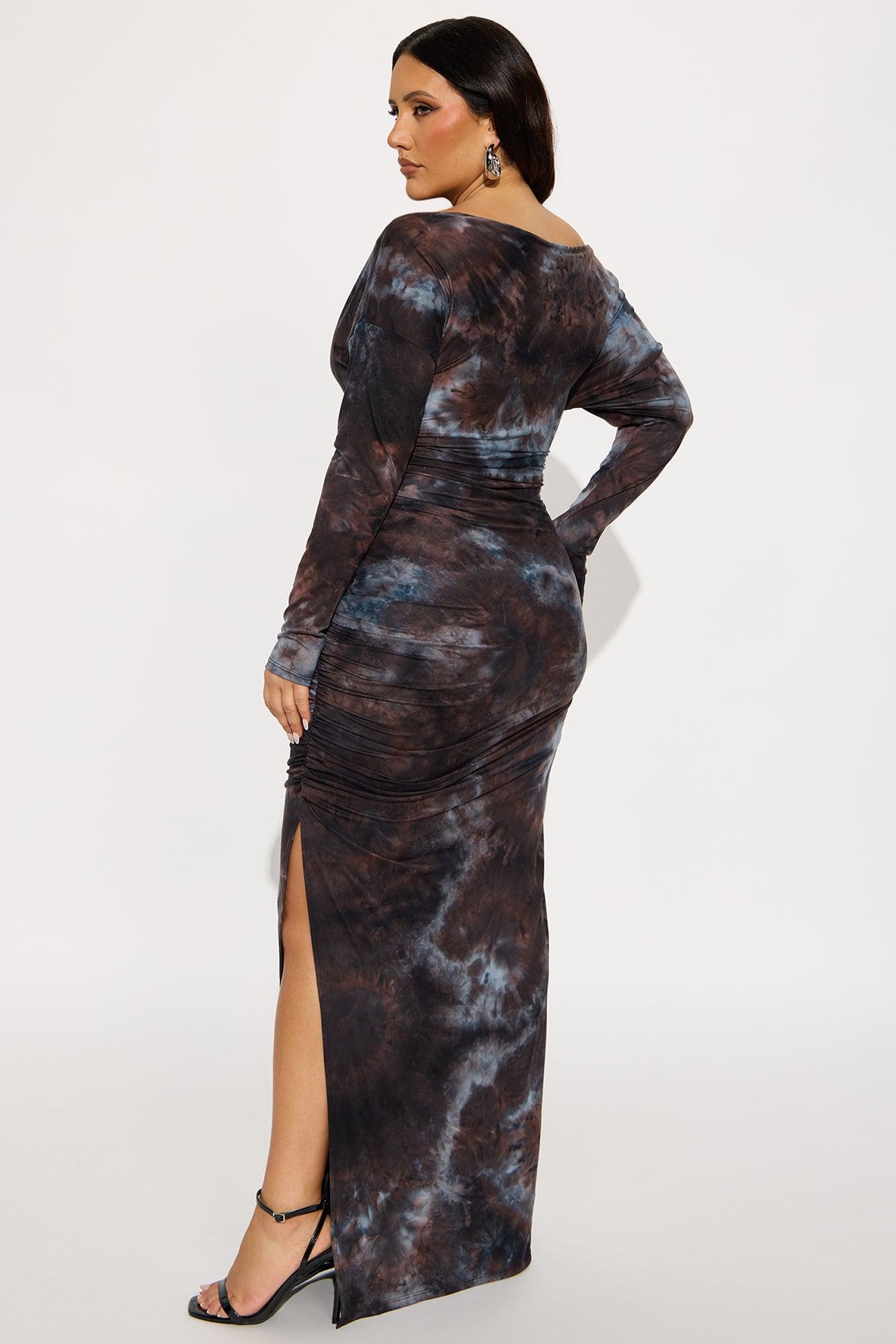 Tate Tie Dye Maxi Dress - Blue/combo Female Product Image