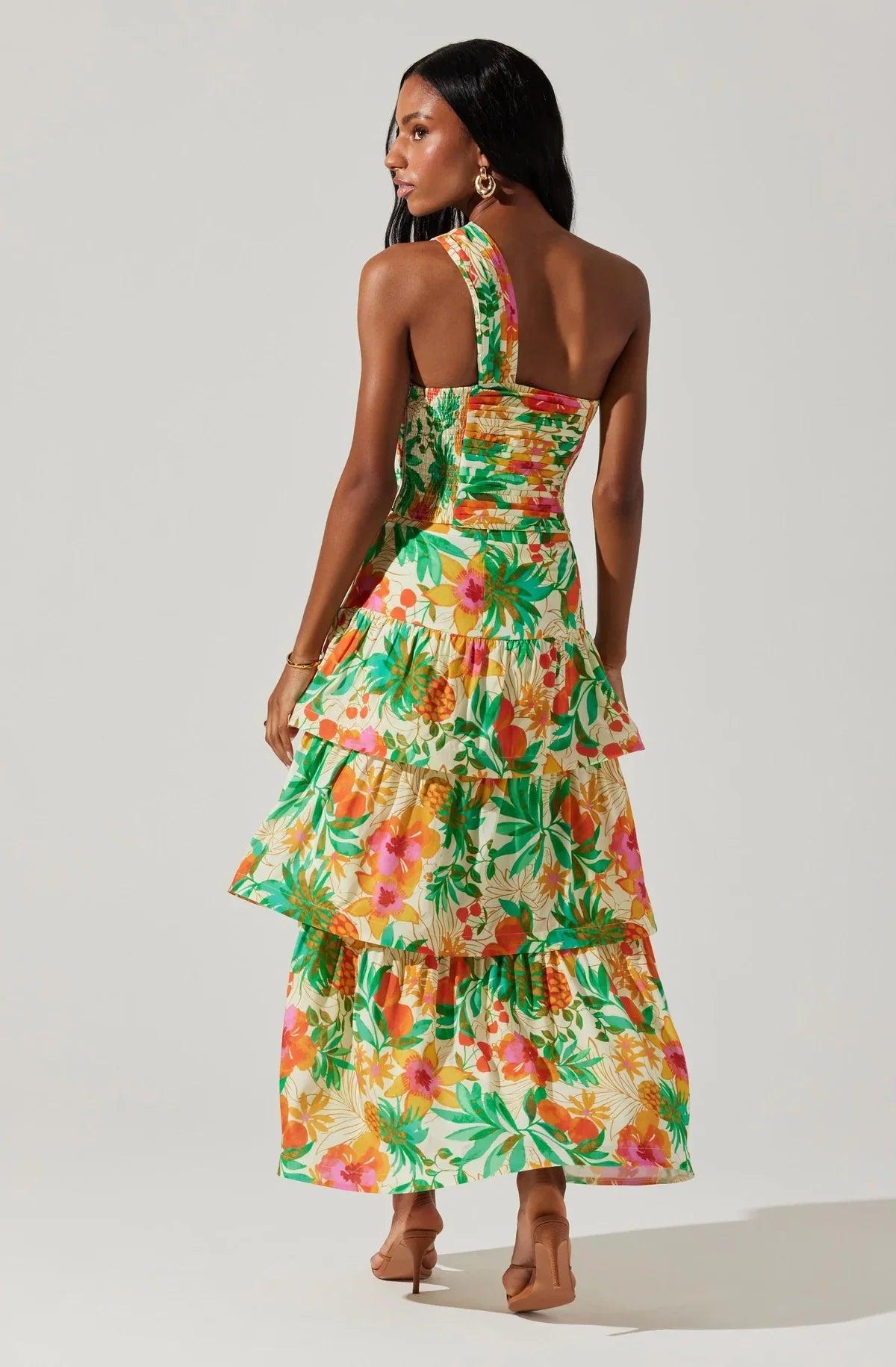 FINAL SALE ASTR the Label | Rooni Tiered Maxi Skirt Product Image