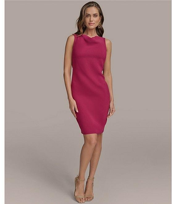 Donna Karan Cowl Neck Sleeveless Slip Dress Product Image