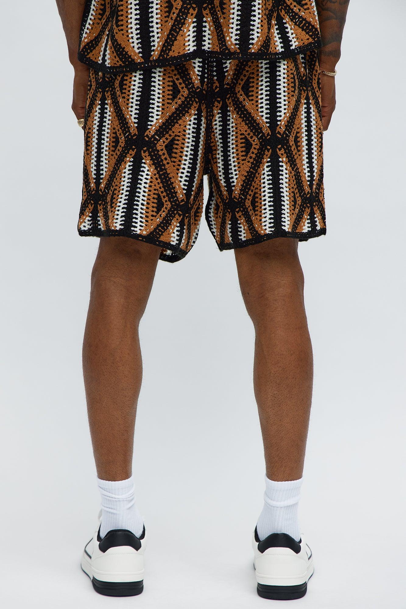 Triangles Knit Short - Black/combo Product Image