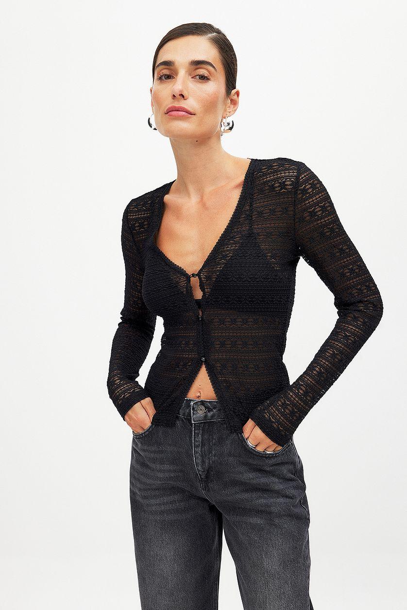 Long Sleeve Lace Top Product Image