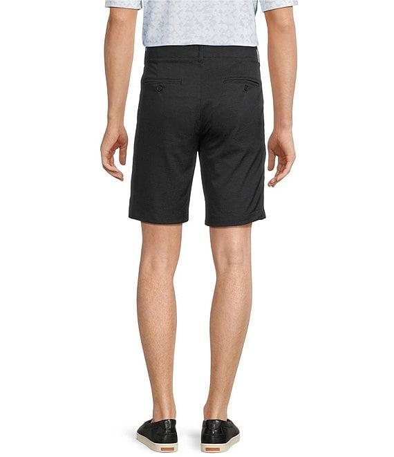 Roundtree & Yorke Flat Front 9#double; Performance Dobby Shorts Product Image
