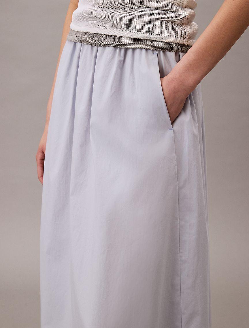 Poplin Midi Skirt  Product Image