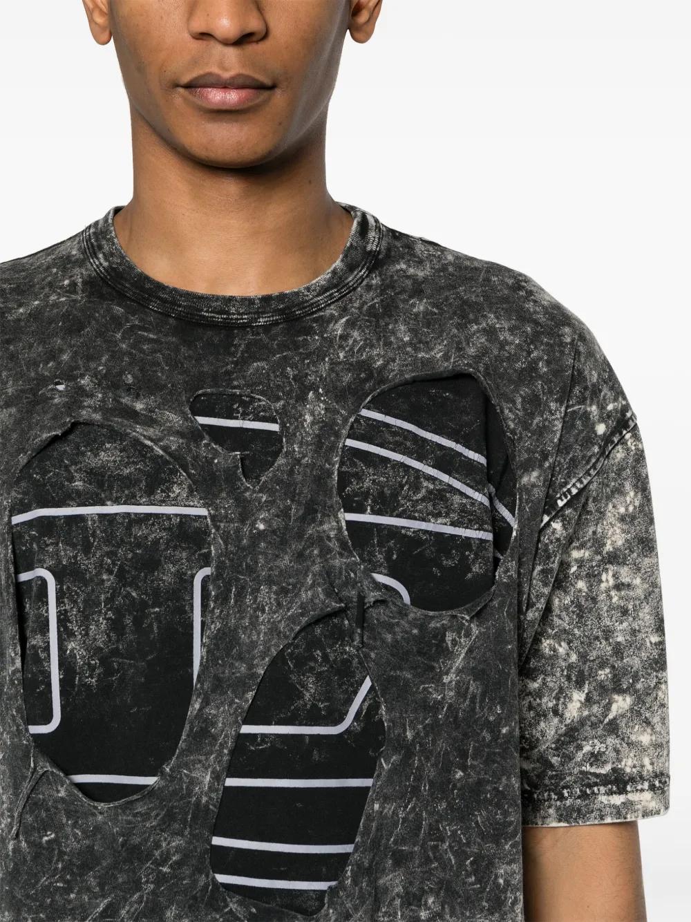 T-Boxt Peeloval cotton T-shirt Product Image