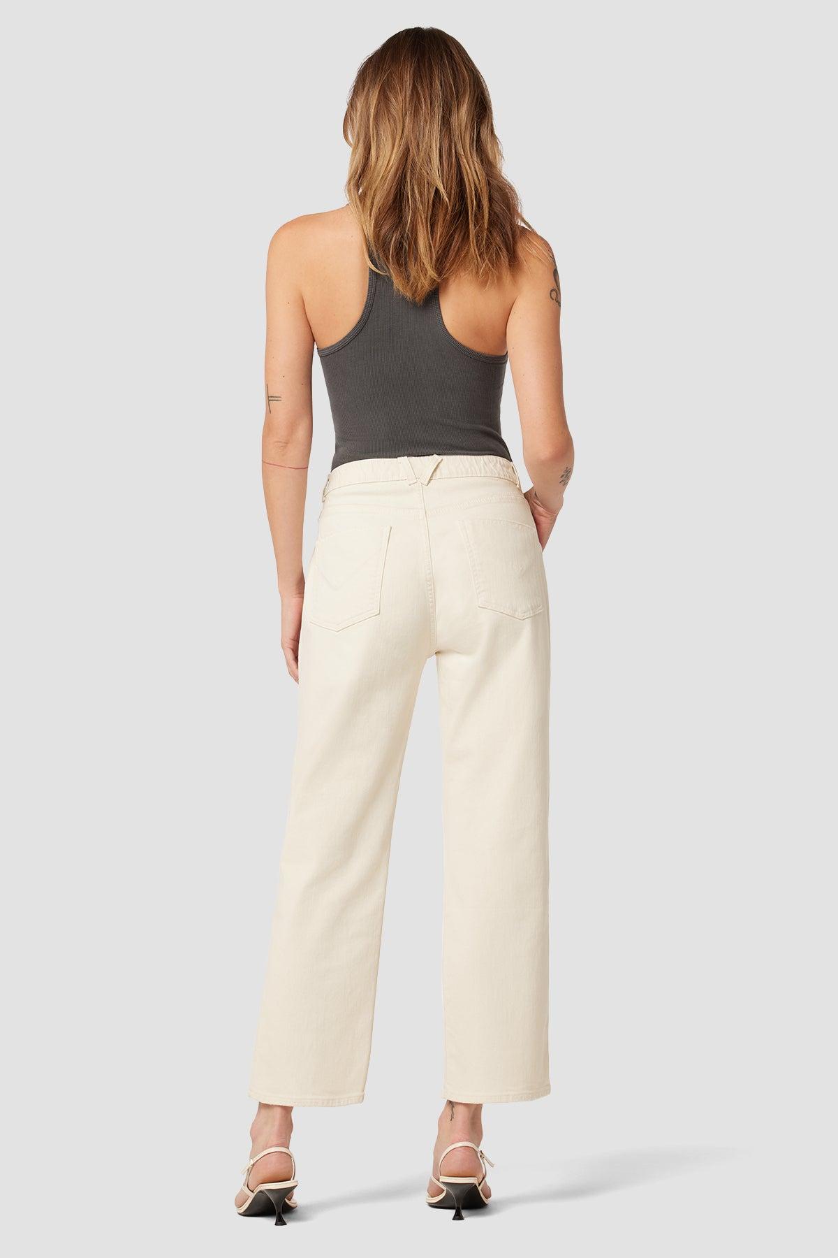 Remi High-Rise Elastic Waist Straight Ankle Jean Female Product Image