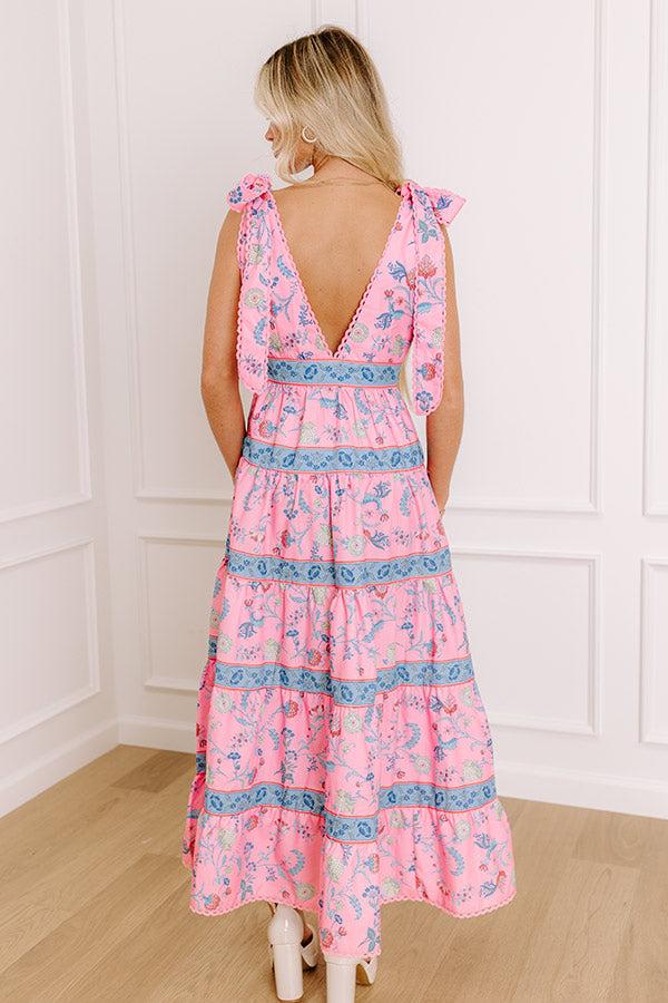 Mykonos Getaway Floral Midi Dress Product Image