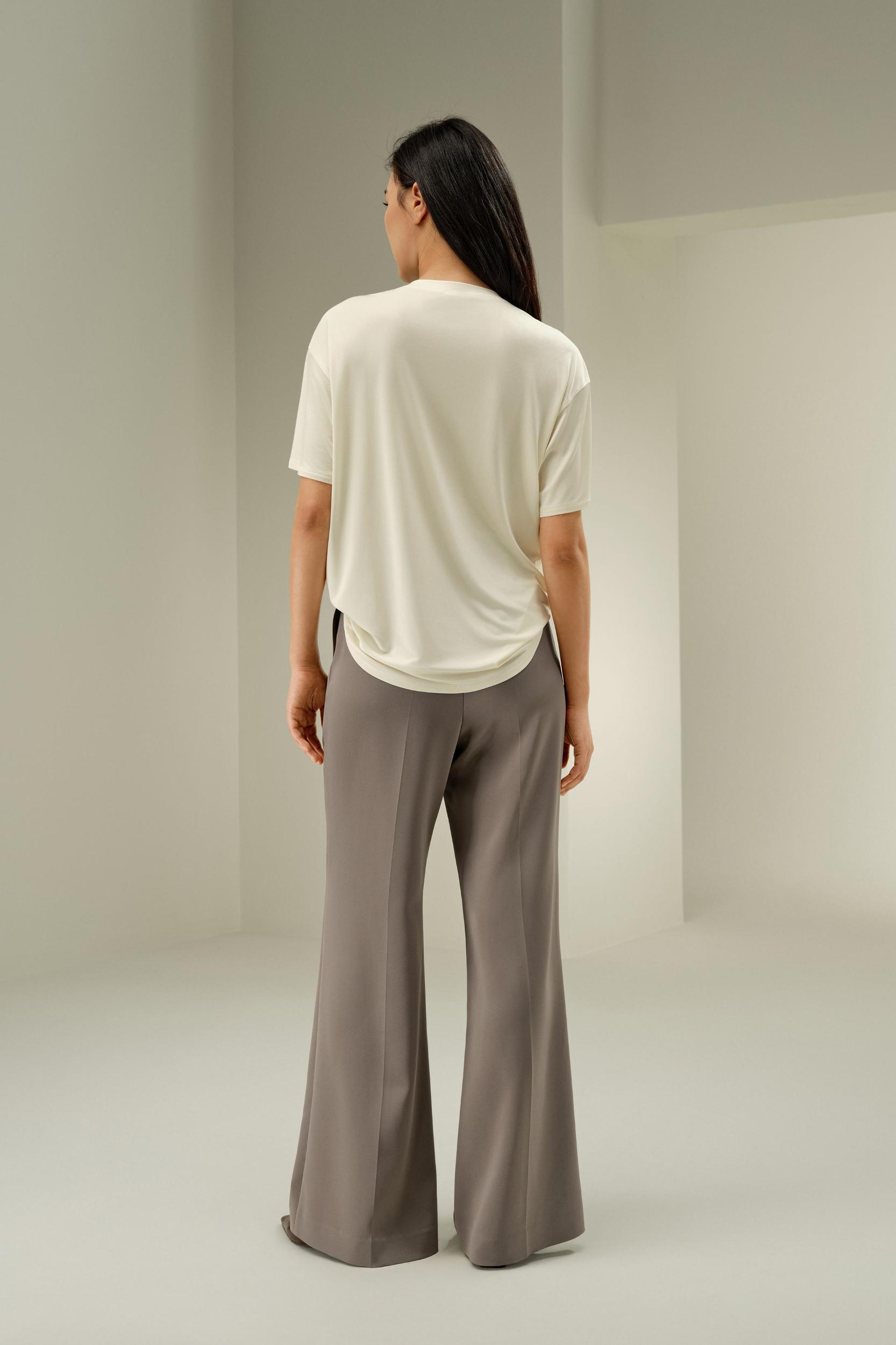 Oversized Silk Jersey Tee Product Image