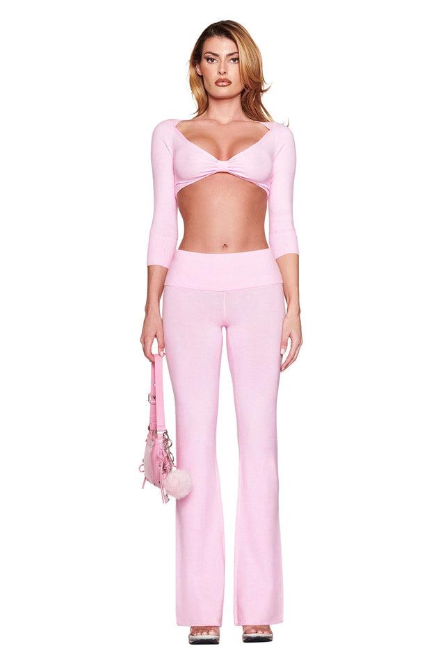 MORGANA CROP TOP - PINK Product Image