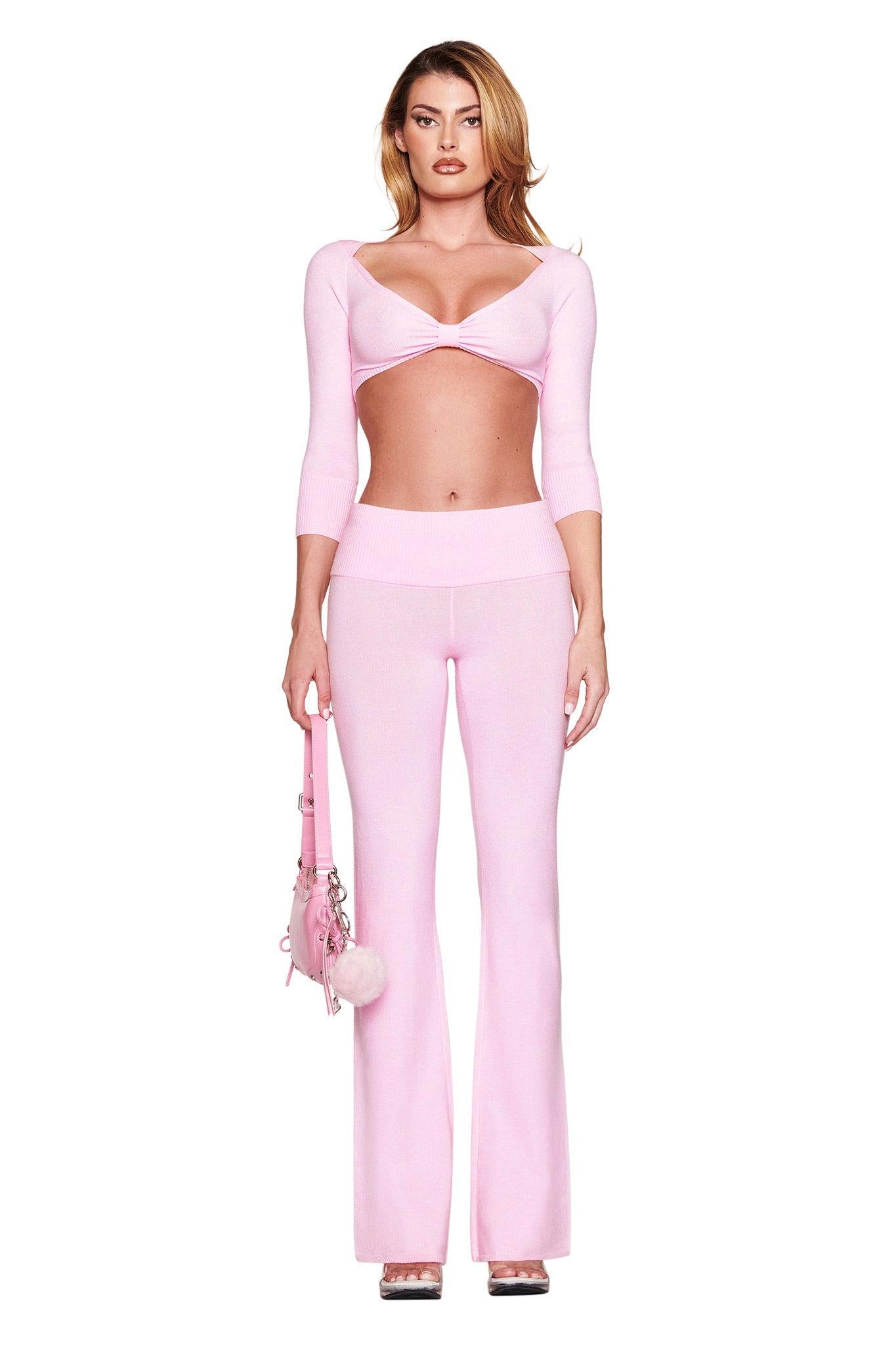 MORGANA CROP TOP - PINK Product Image