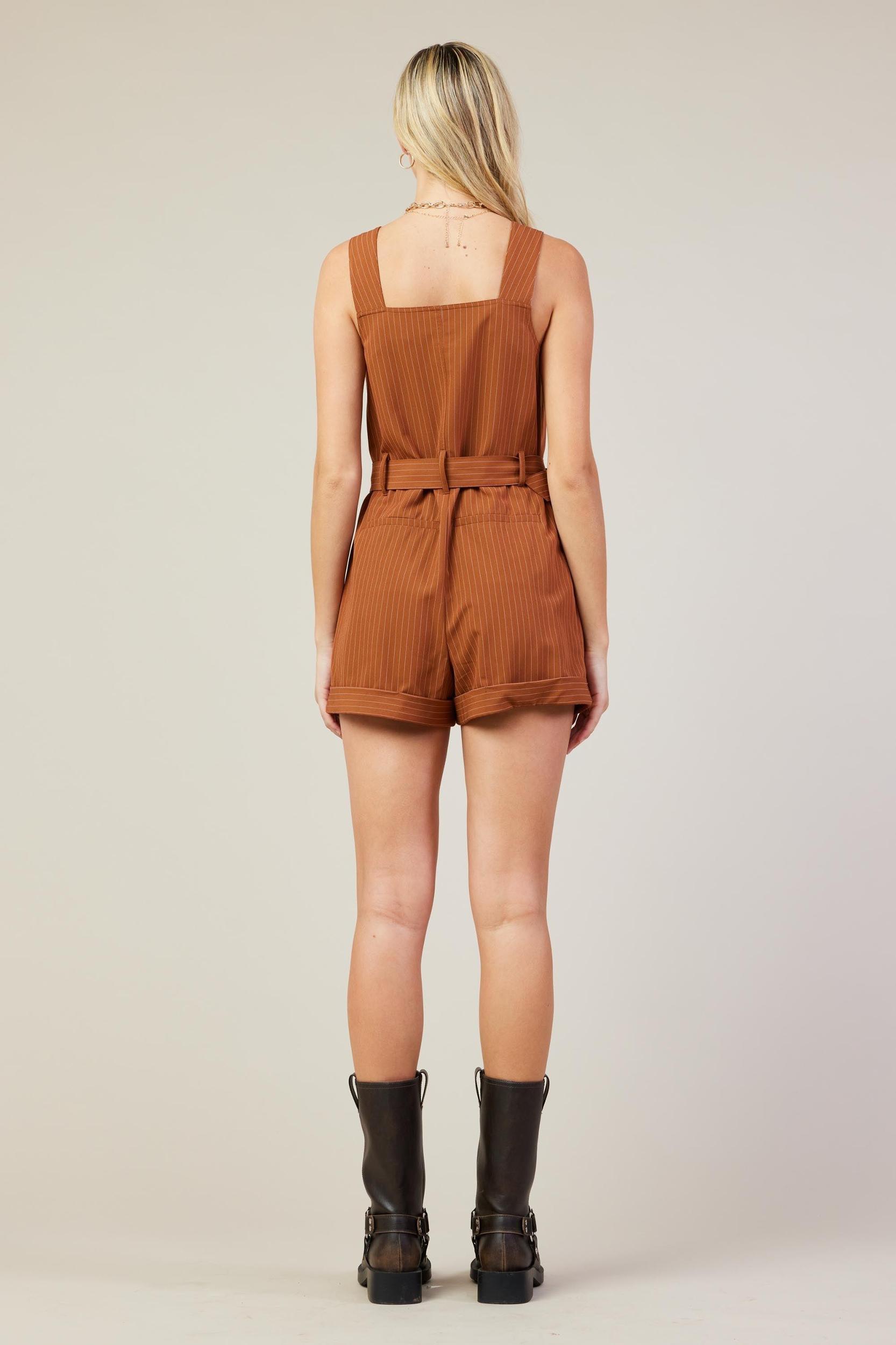 Pinstripe Romper Product Image