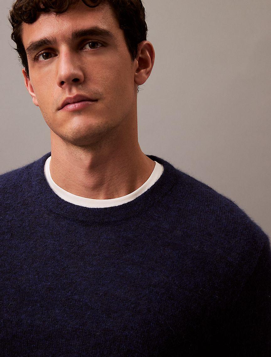 Refined Alpaca Wool Blend Knit Sweater Product Image