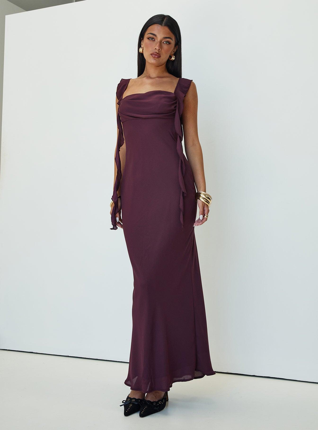 Lanai Maxi Dress Plum Product Image