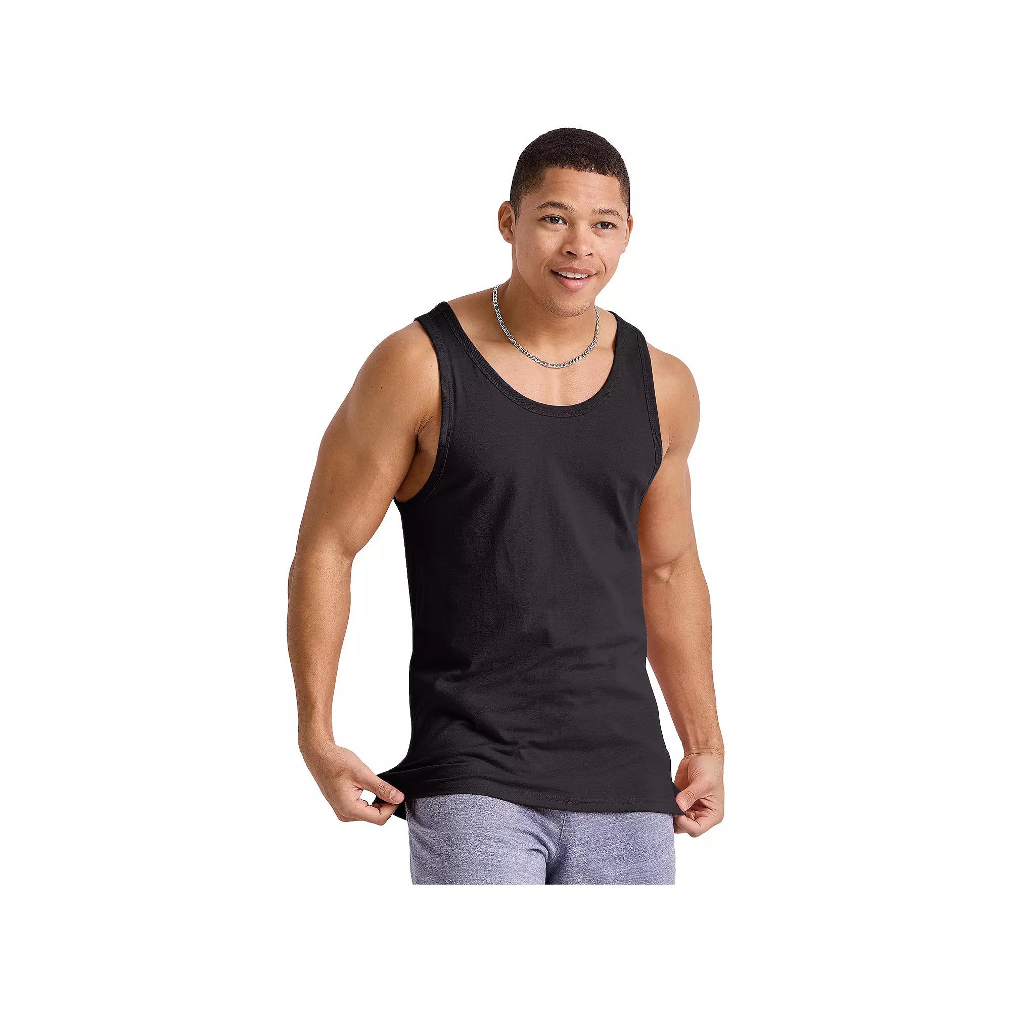Men's Hanes Originals Tri-blend Tank Top,  Product Image