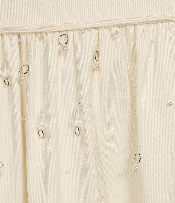 Antonio Melani x Elizabeth Damrich Glass Stretch Mikado Scoop Neck Sleeveless Embellished A-Line Maxi Dress Product Image