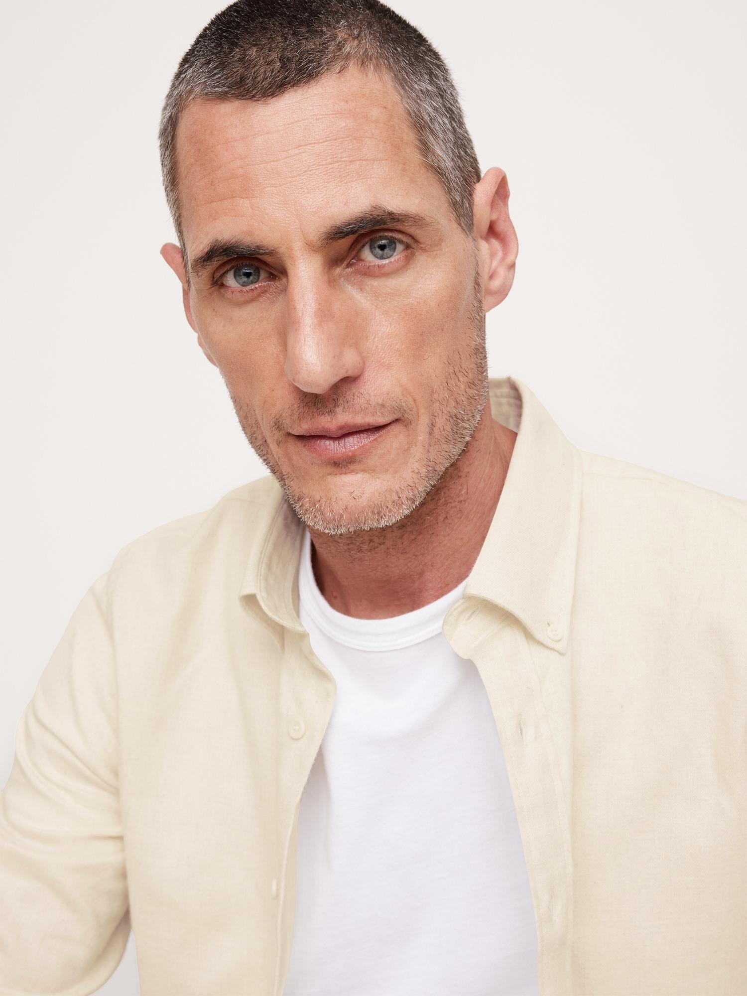 Standard-Fit Cotton Flannel Shirt Product Image