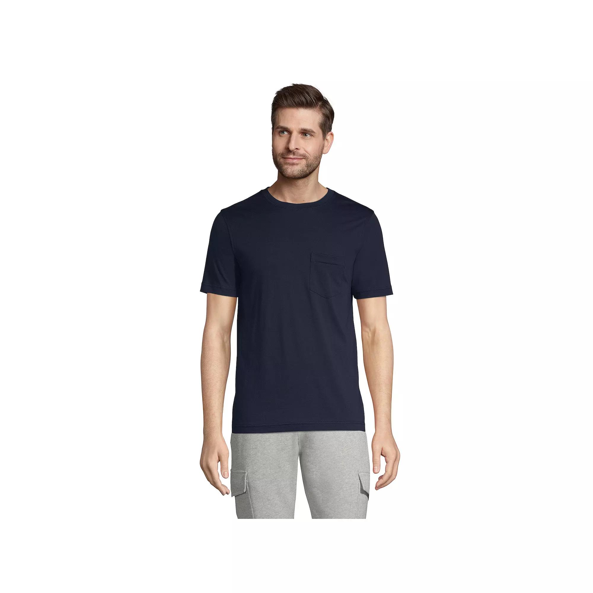 Men's Lands' End Supima Pocket Tee,  Product Image