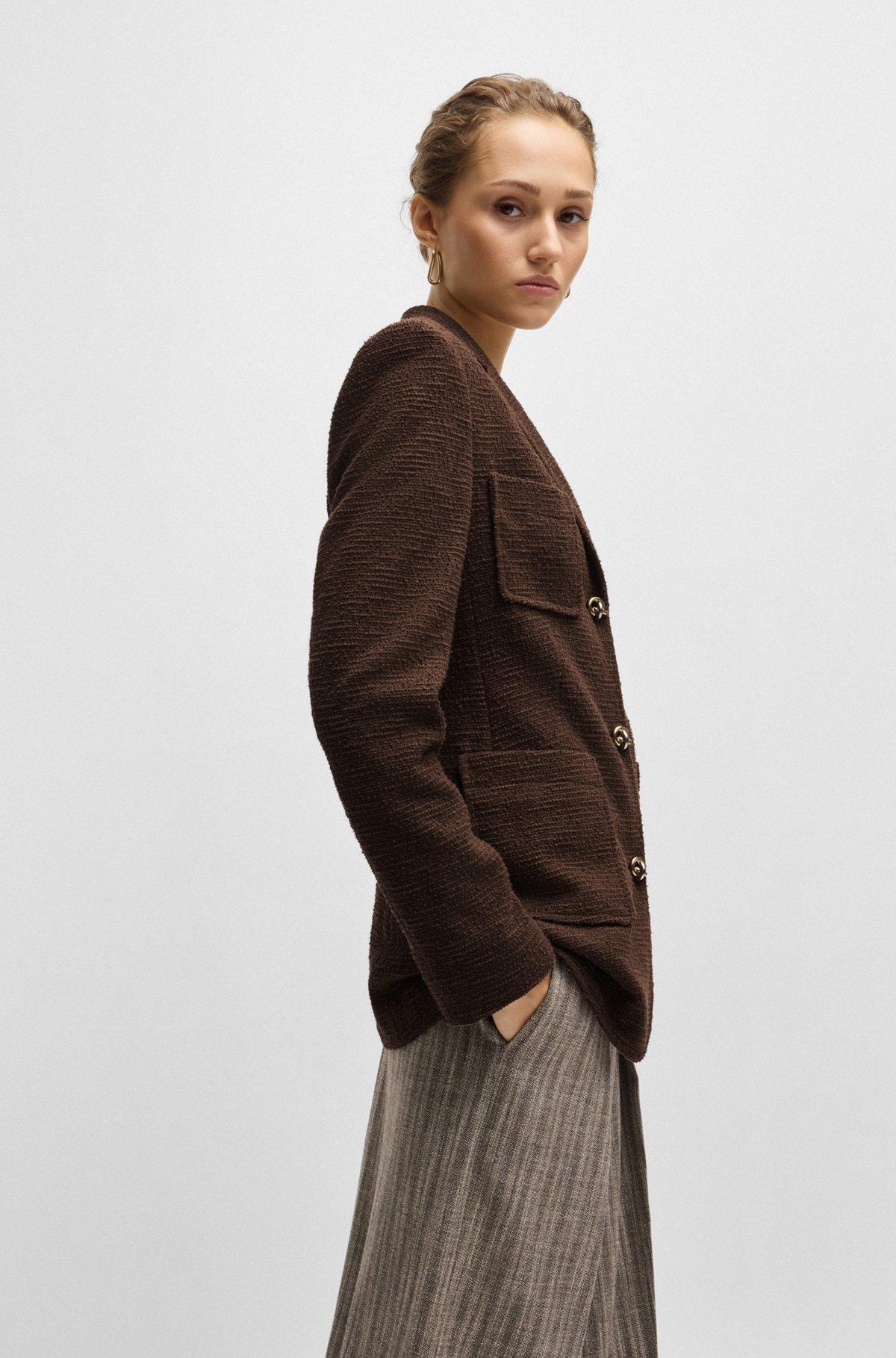 Slim-fit jacket in tweed Product Image