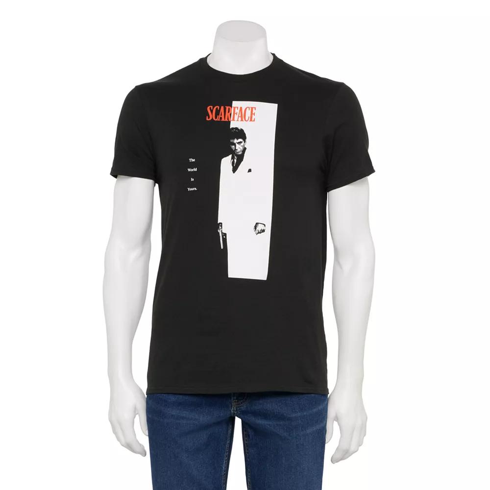 Men's Scarface Movie Poster Graphic Tee, Size: Small, Black Product Image