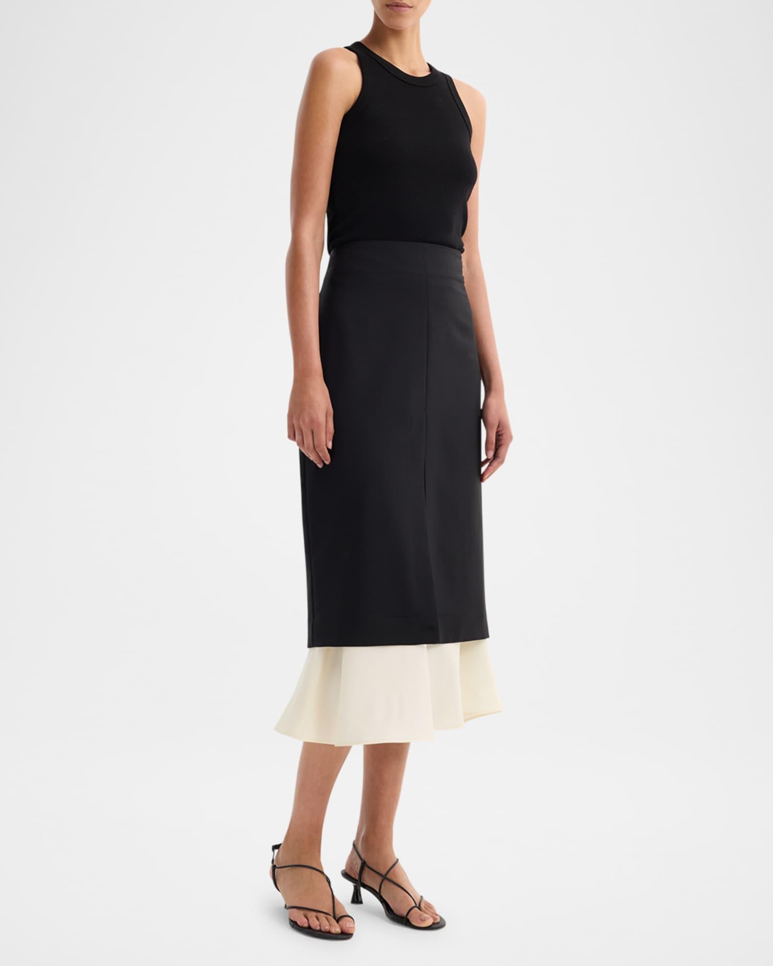 Contrast Upside Down Skirt Product Image