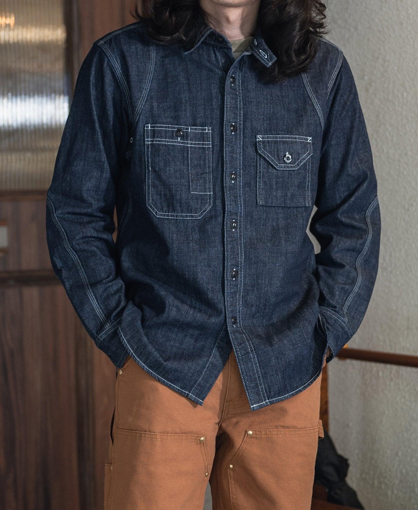 1933 Cigarette Pocket Denim Work Shirt Product Image