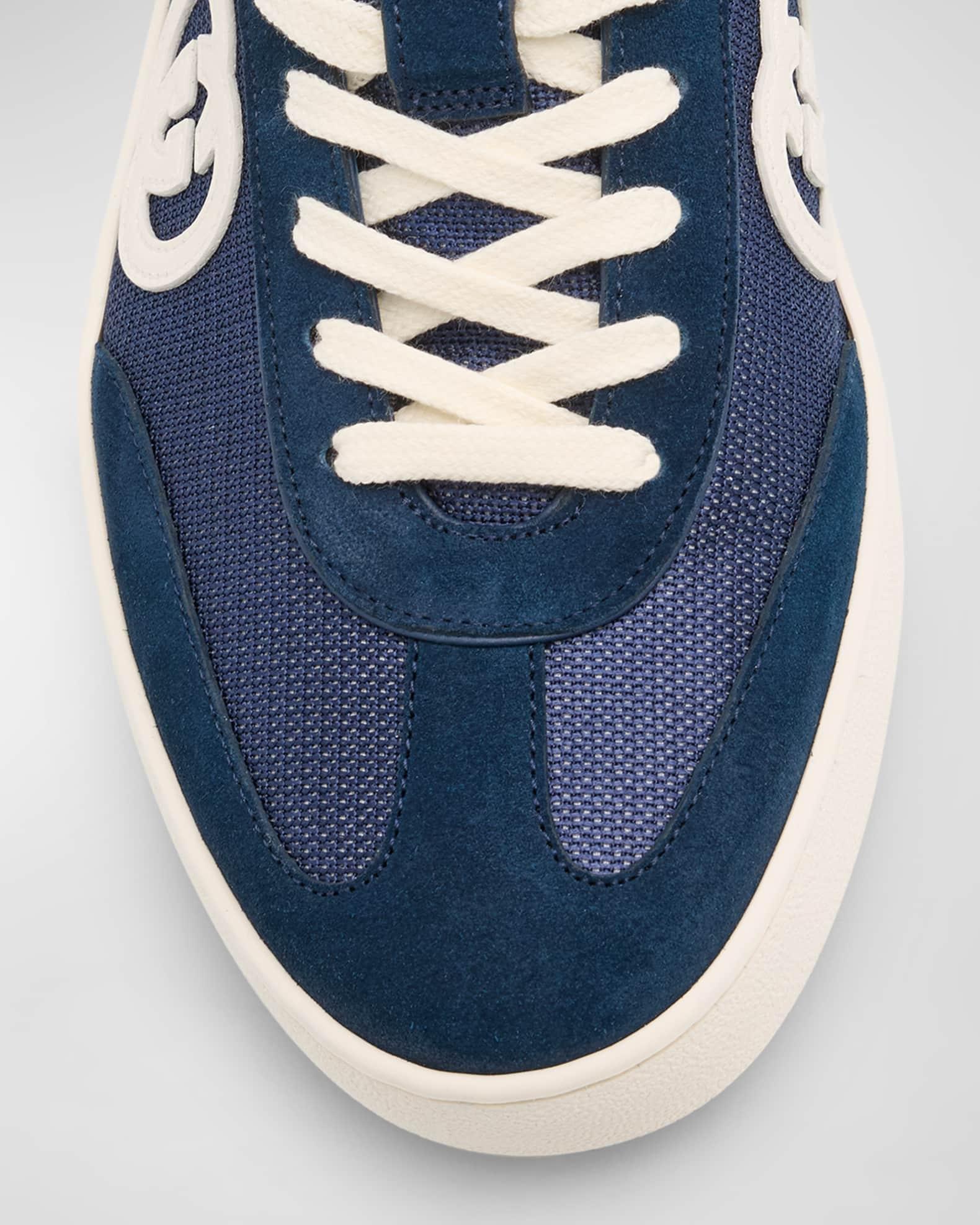 Men's G75 Canvas and Suede T-Toe Low-Top Sneakers Product Image