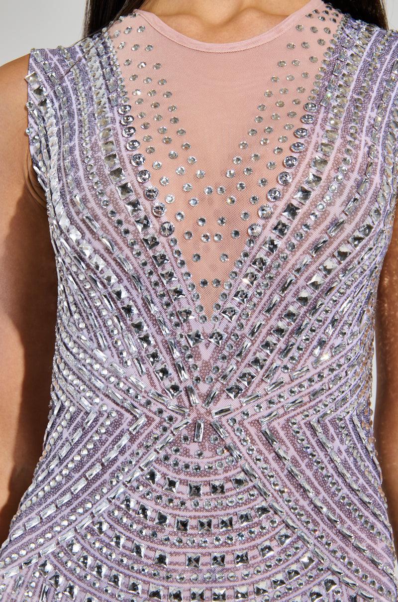 THE MAIN EVENT RHINESTONE MAXI DRESS Product Image