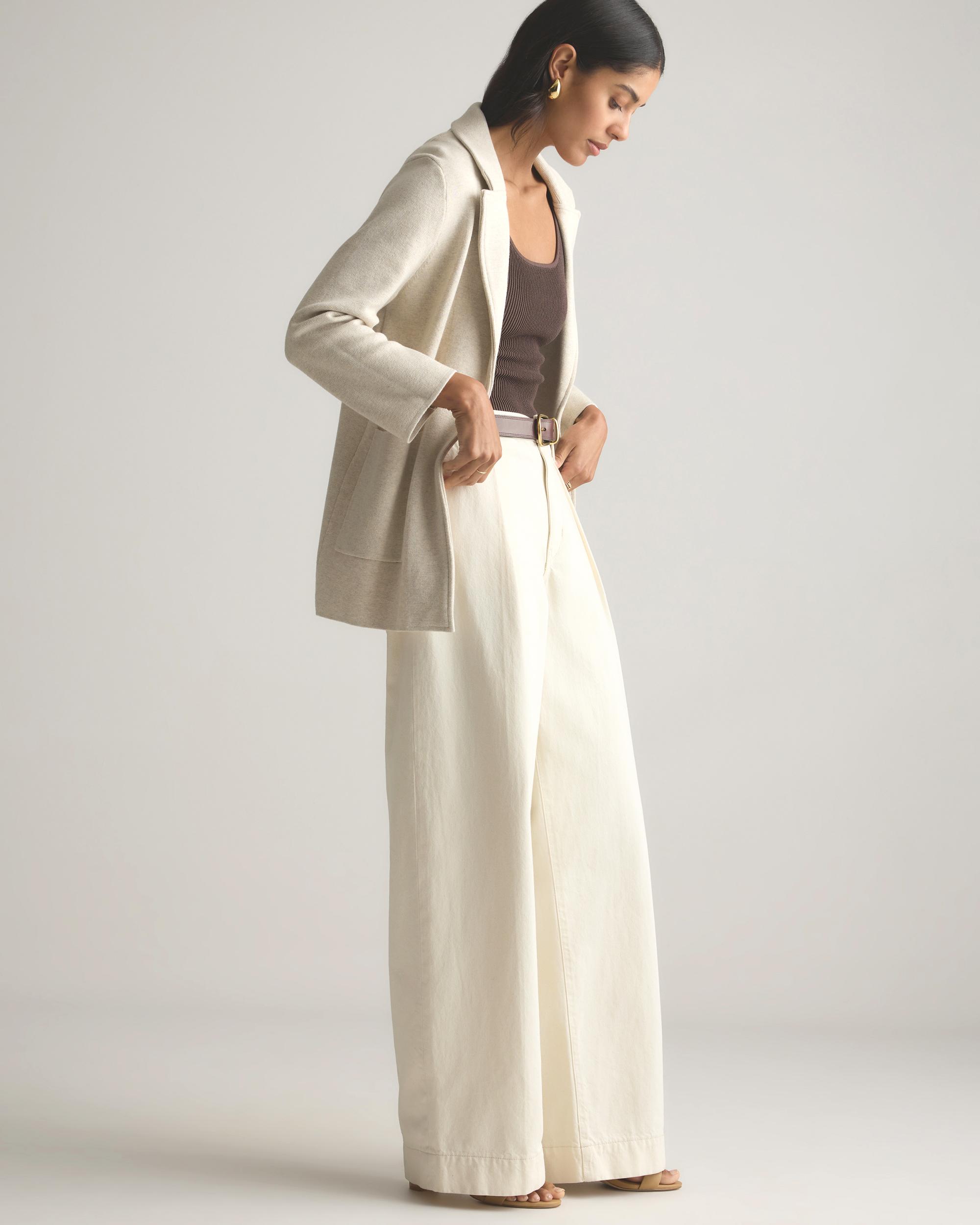 Quince | Women's Knit Blazer Organic Cotton Product Image