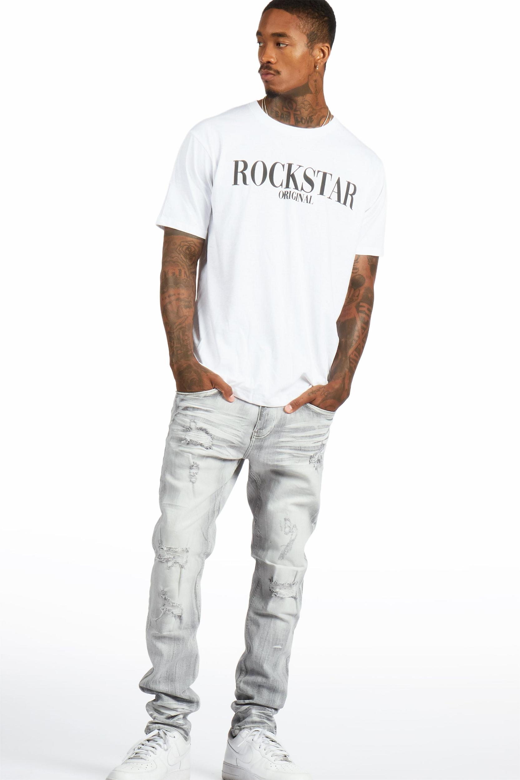 Enzi Grey Slim Fit Jean Male Product Image