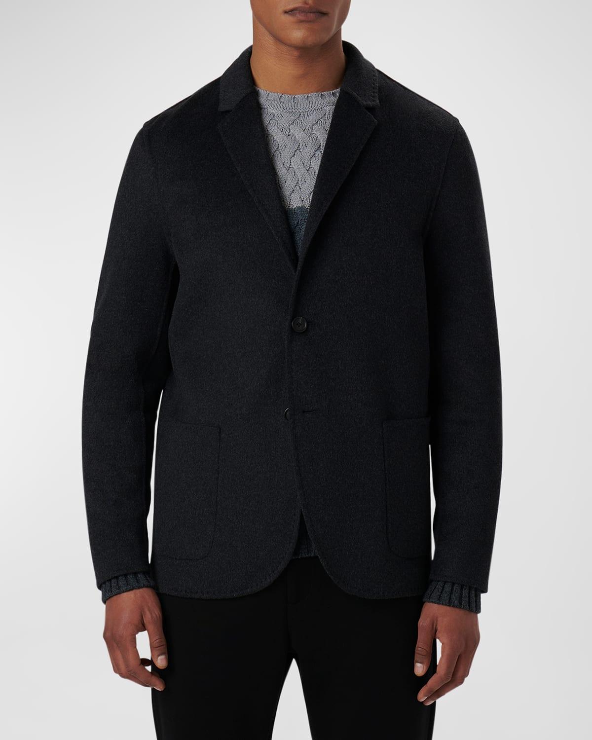 Mens Double-Knit Two-Button Blazer Product Image