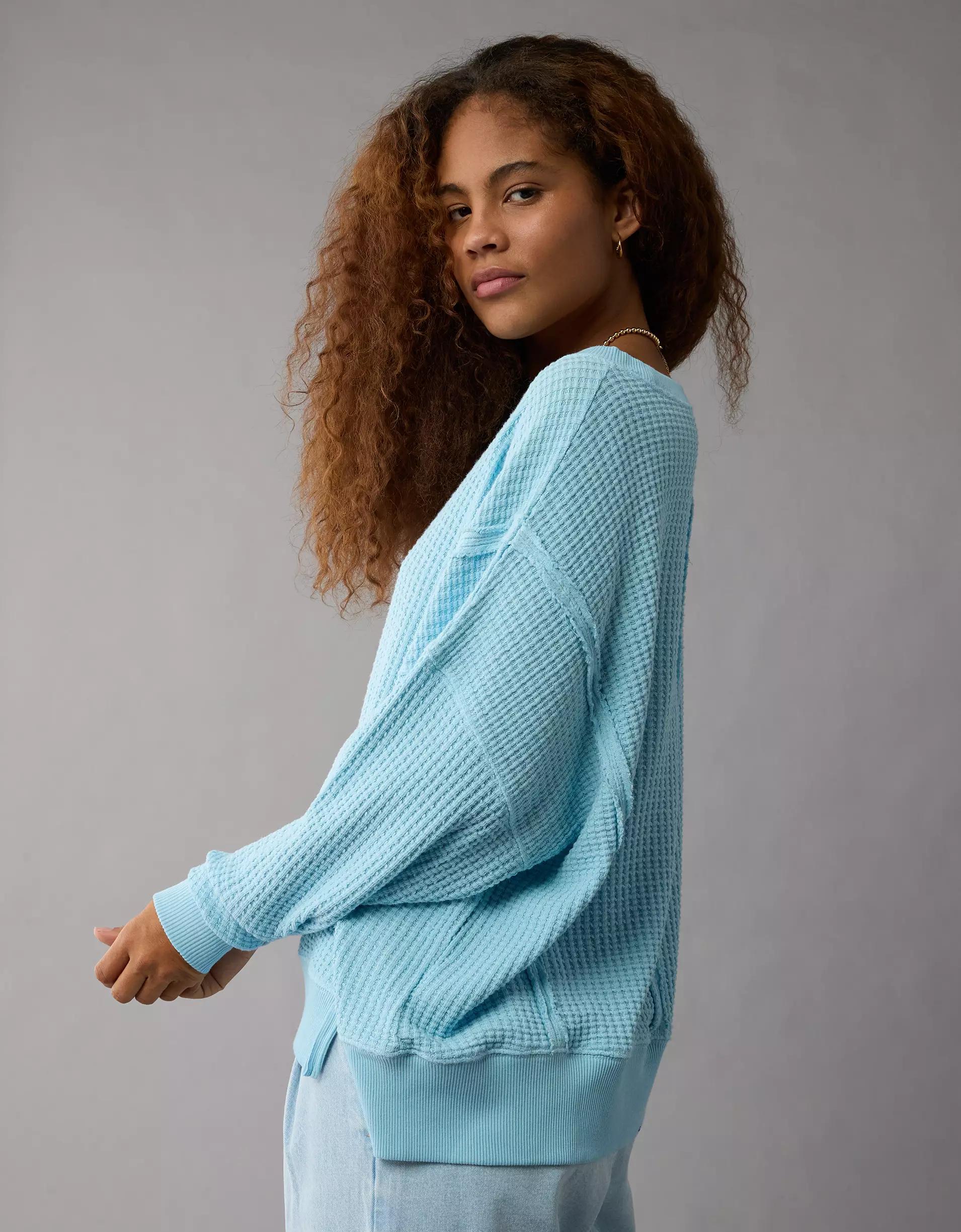 AE Big Hug Waffle Sweatshirt Product Image