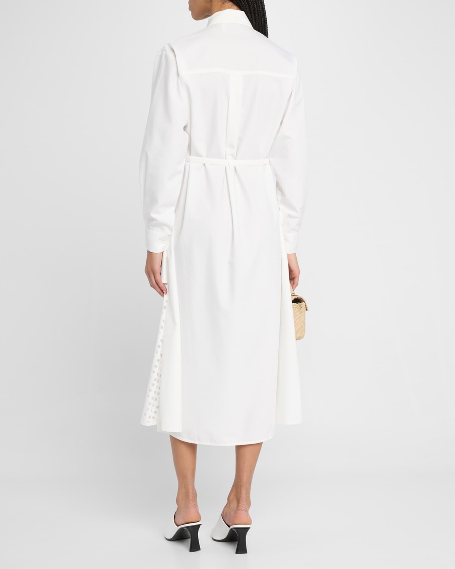 Eleanor Cutout Tie-Waist Midi Shirtdress Product Image