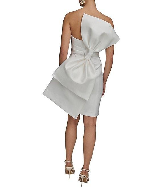 Donna Karan Sweetheart Neck Bow Sheath Dress Product Image