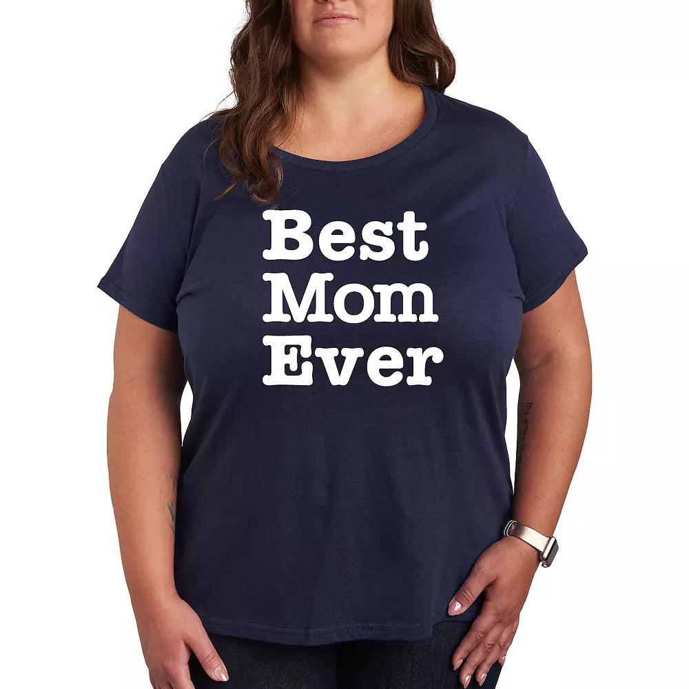 Plus Best Mom Ever Graphic Tee, Women's,  Product Image