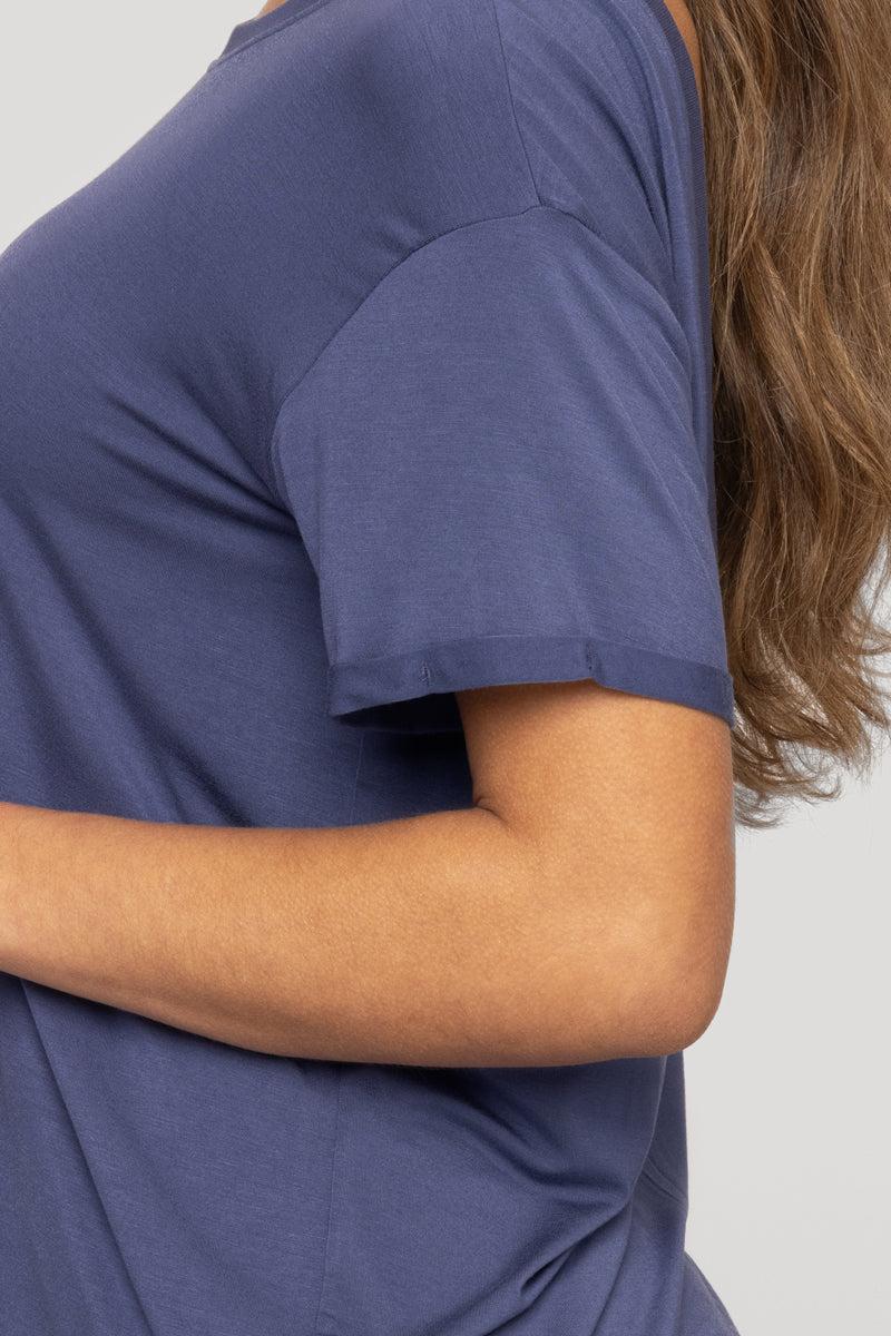 Reversible Deep V Tee - Black Product Image