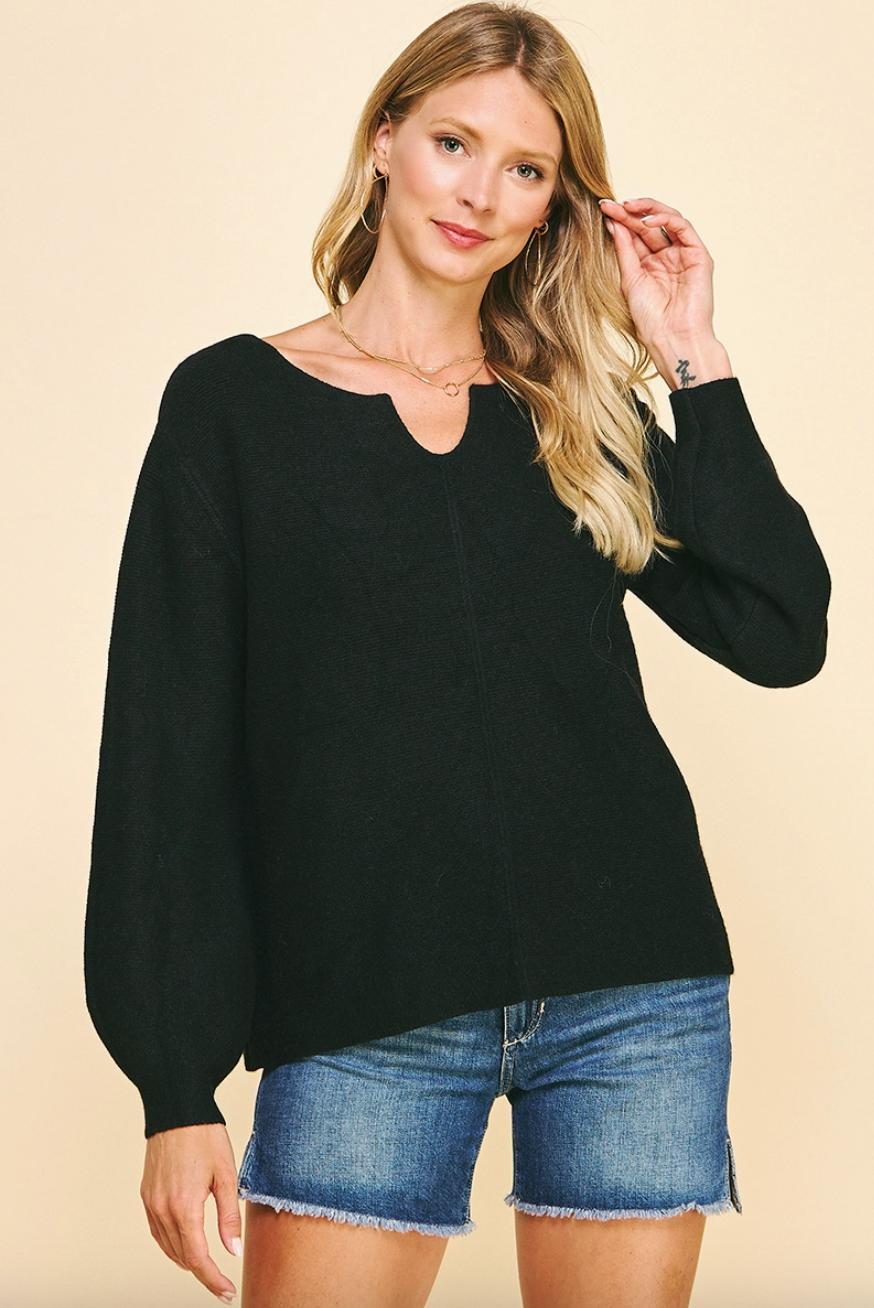 Ribbed Pullover Sweater Product Image