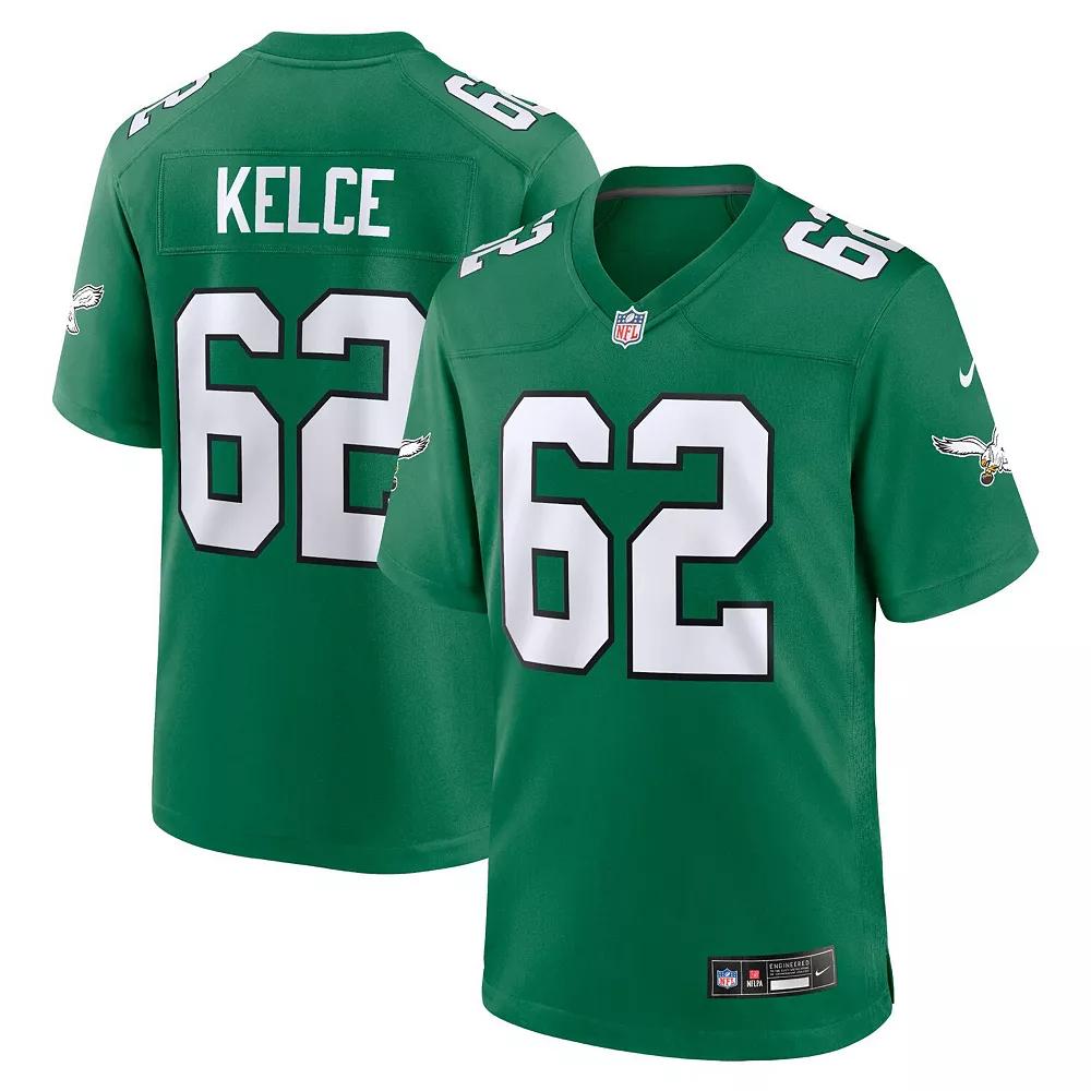 Men's Nike Jason Kelce Kelly Green Philadelphia Eagles Alternate Game Player Jersey, Size: XL Product Image