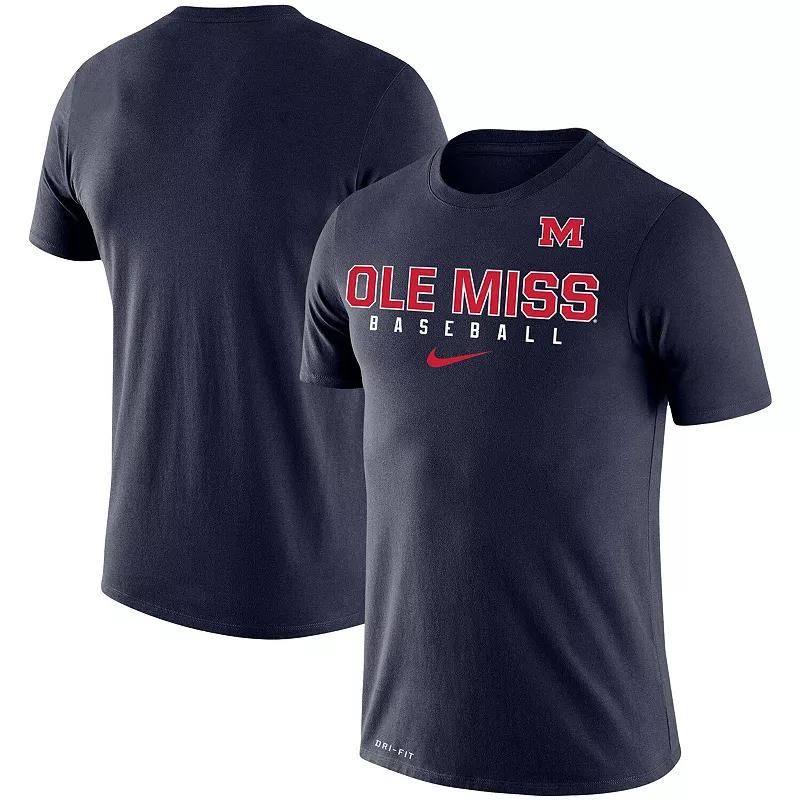 Men's Nike Navy Ole Miss Rebels Baseball Legend Performance T-Shirt, Size: 2XL, Blue Product Image