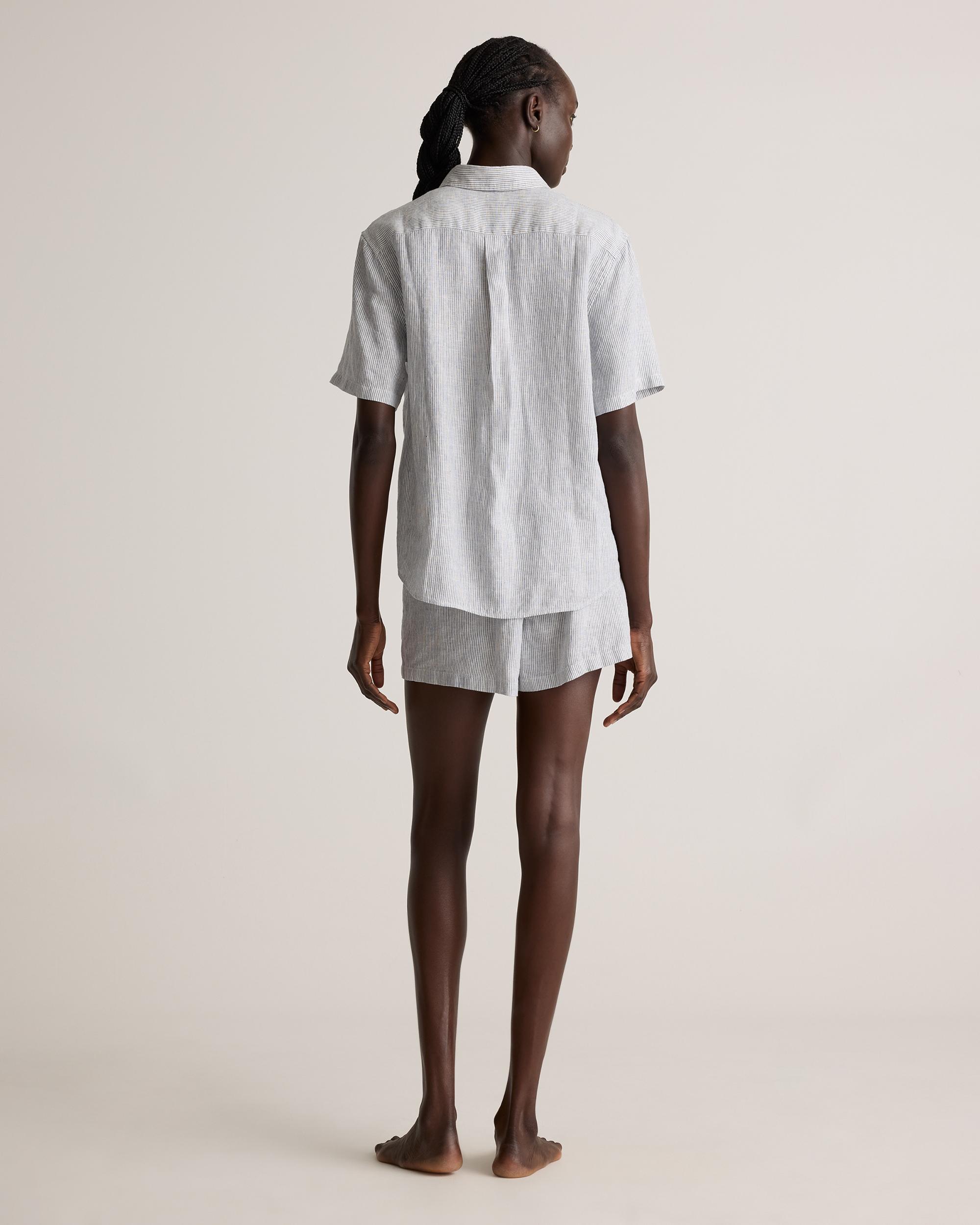 Quince | Women's 100% European Linen Shorts Pajama Set Product Image