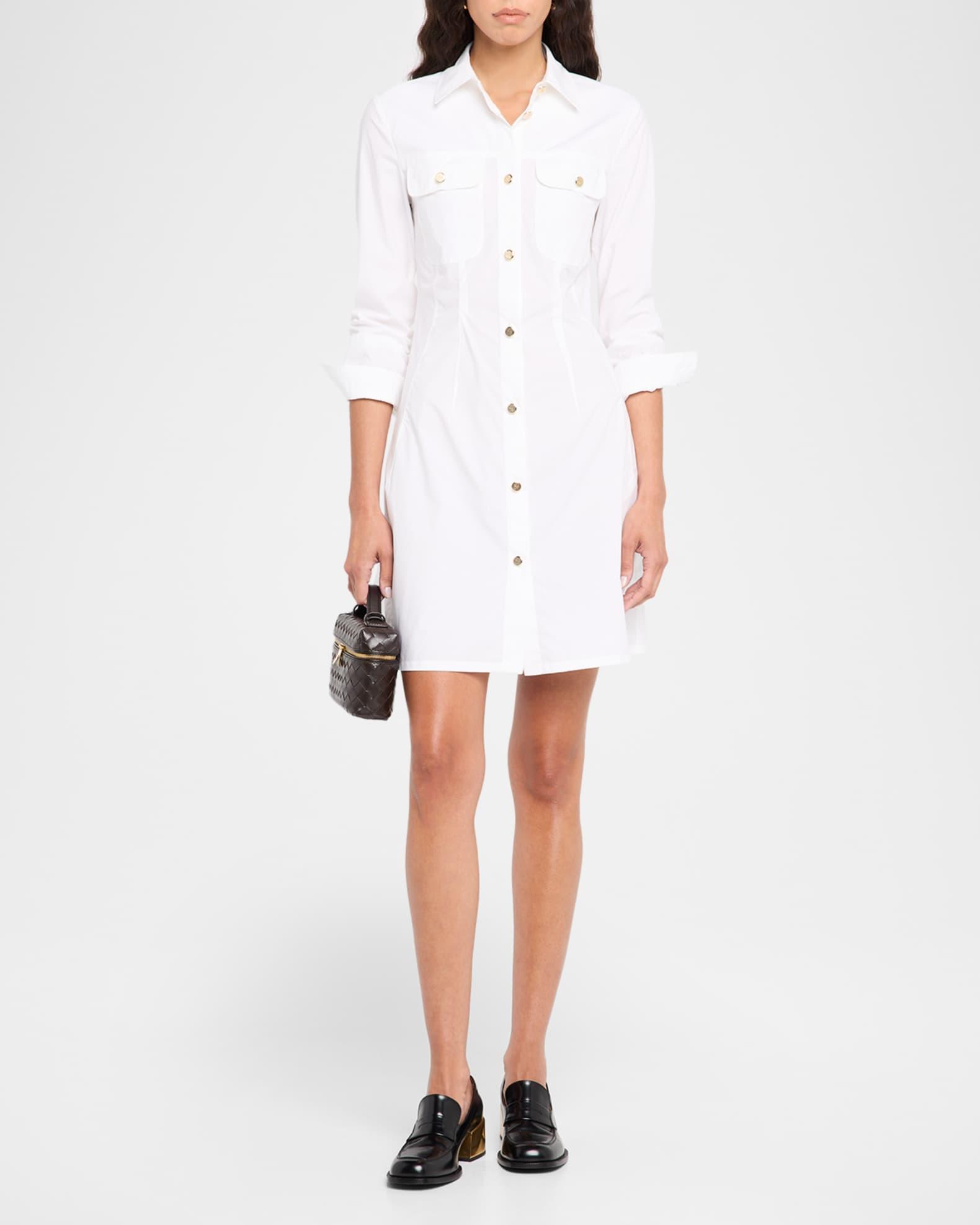 Cotton Poplin Mini Shirtdress Product Image