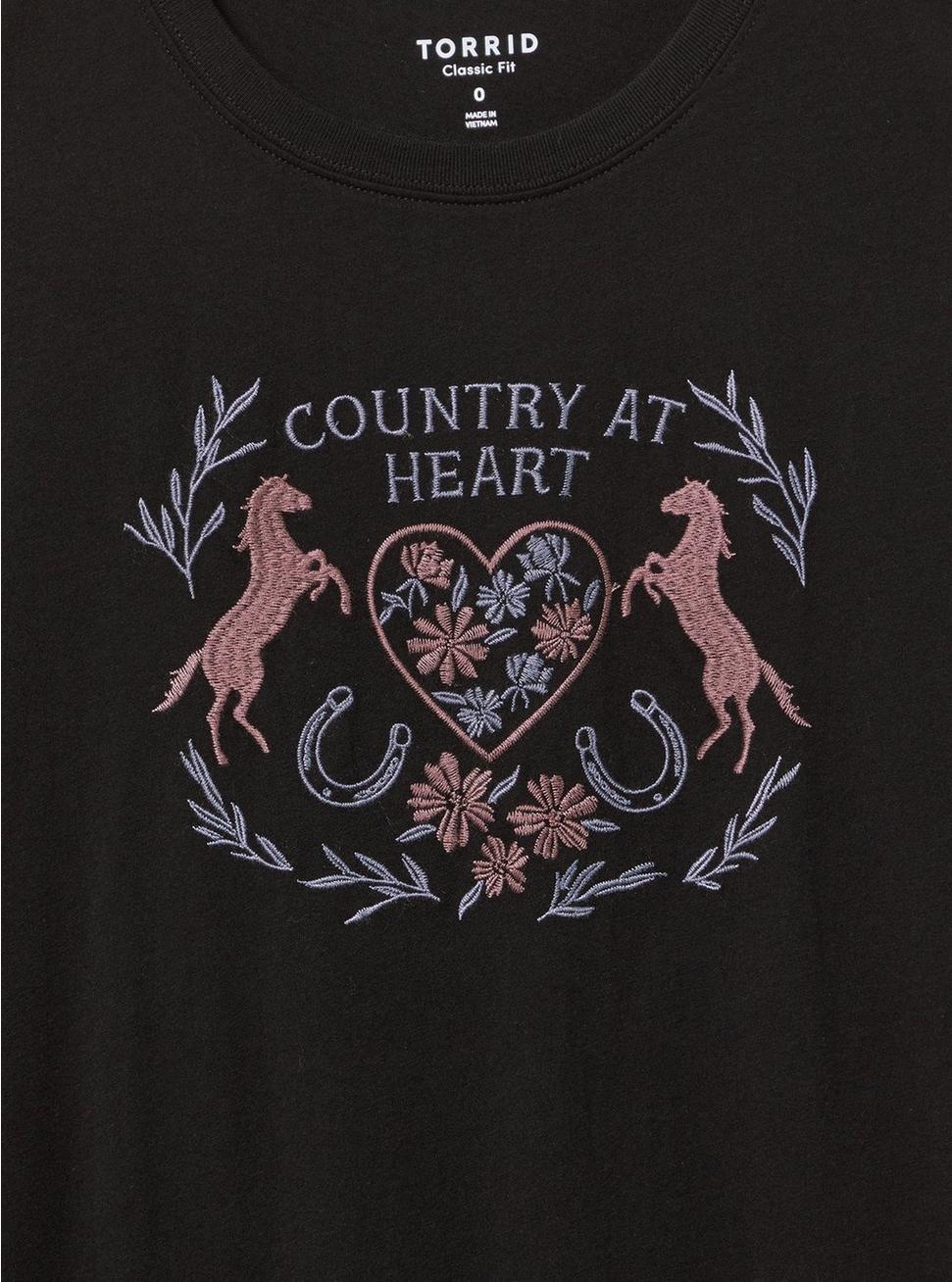 Country At Heart Classic Heritage Jersey Tee Product Image